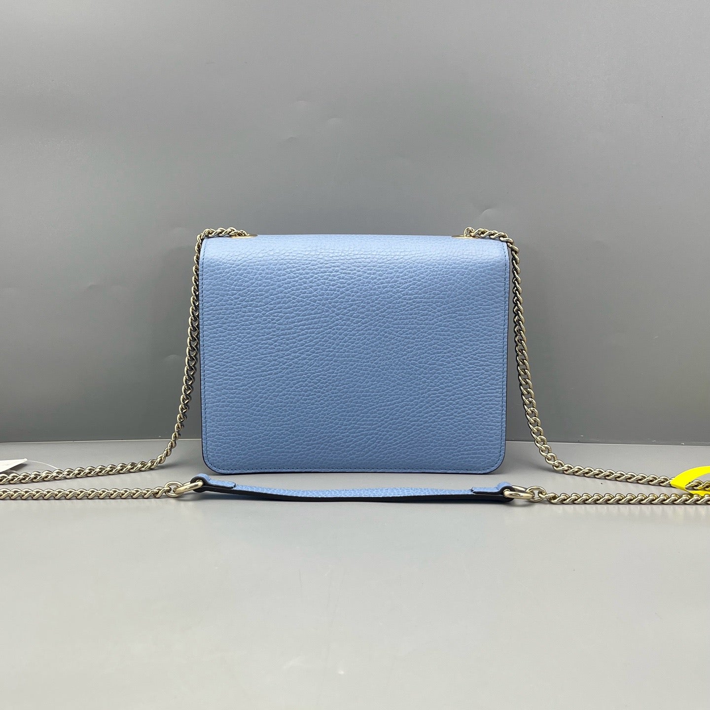 Gucci - Interlocking G Flap Bag - Leather - Blue - (small)