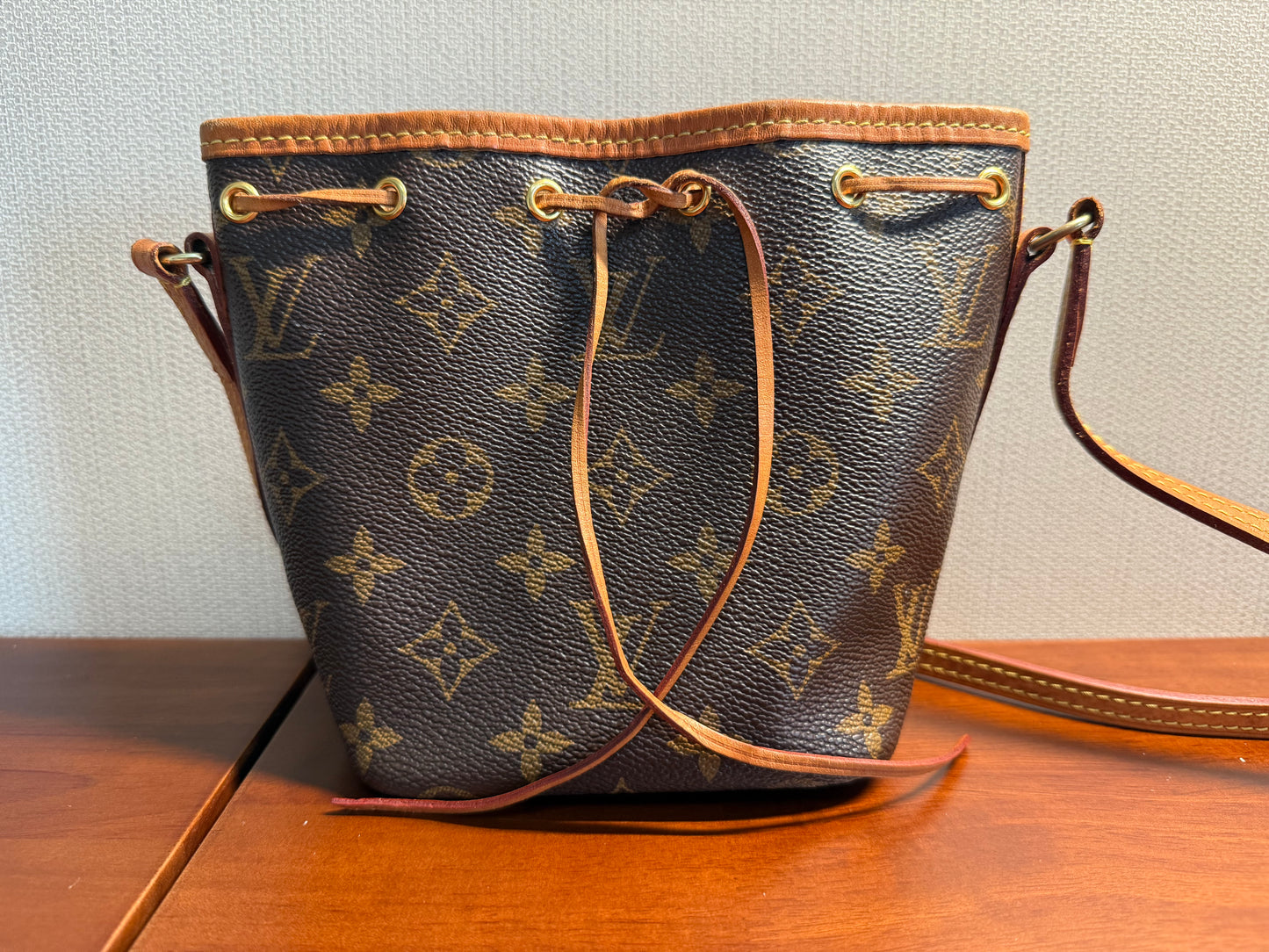 Louis Vuitton - Nano Noe - Monogram coated canvas with natural cowhide leather trim - Brown - (mini)