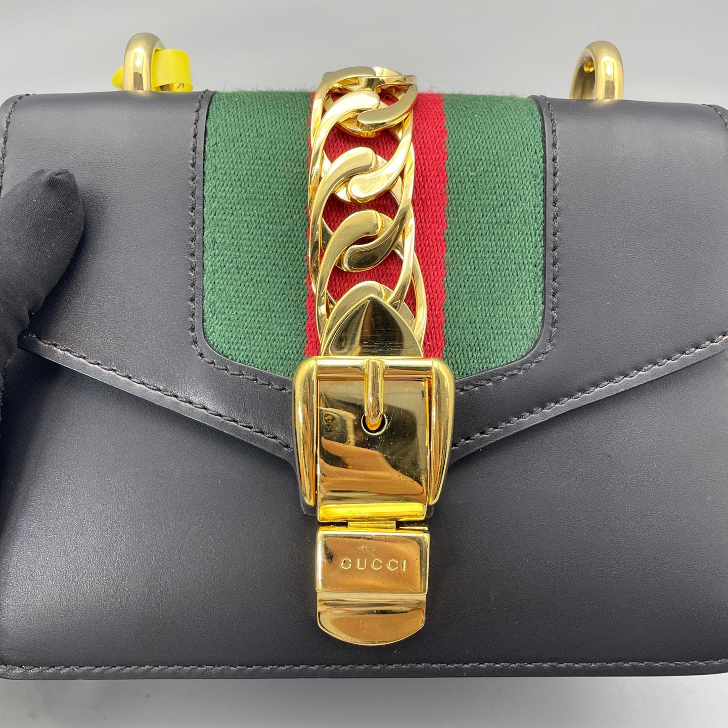 Gucci - Sylvie - Leather - Black - (small)