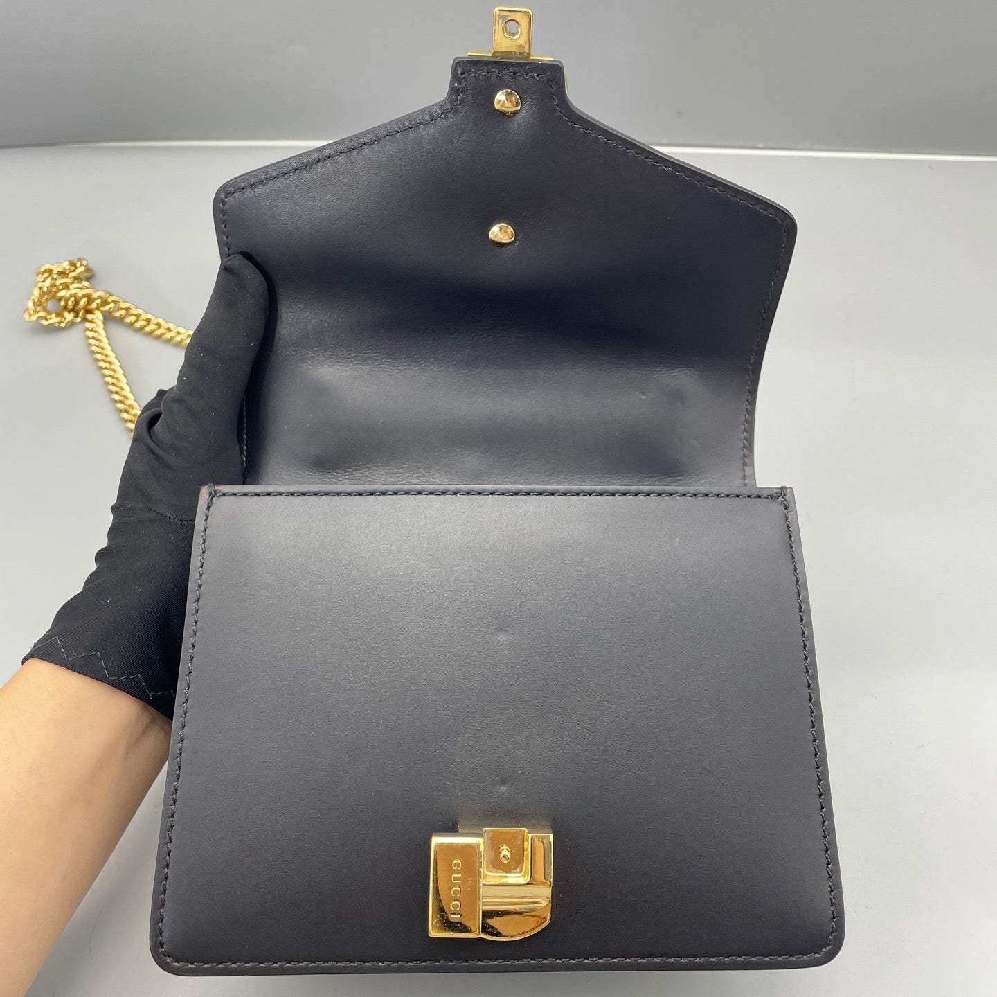 Gucci - Sylvie - Leather - Black - (small)