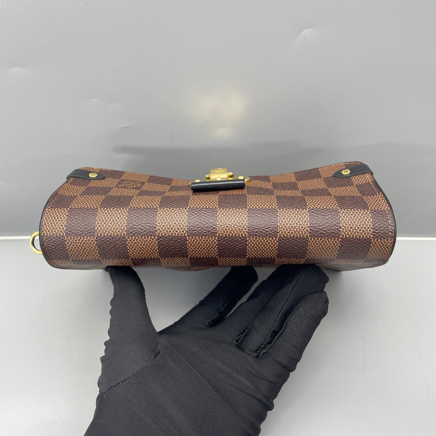 Louis Vuitton - Vavin WOC - Damier Ebene canvas and grained leather - Brown and Black - (mini)