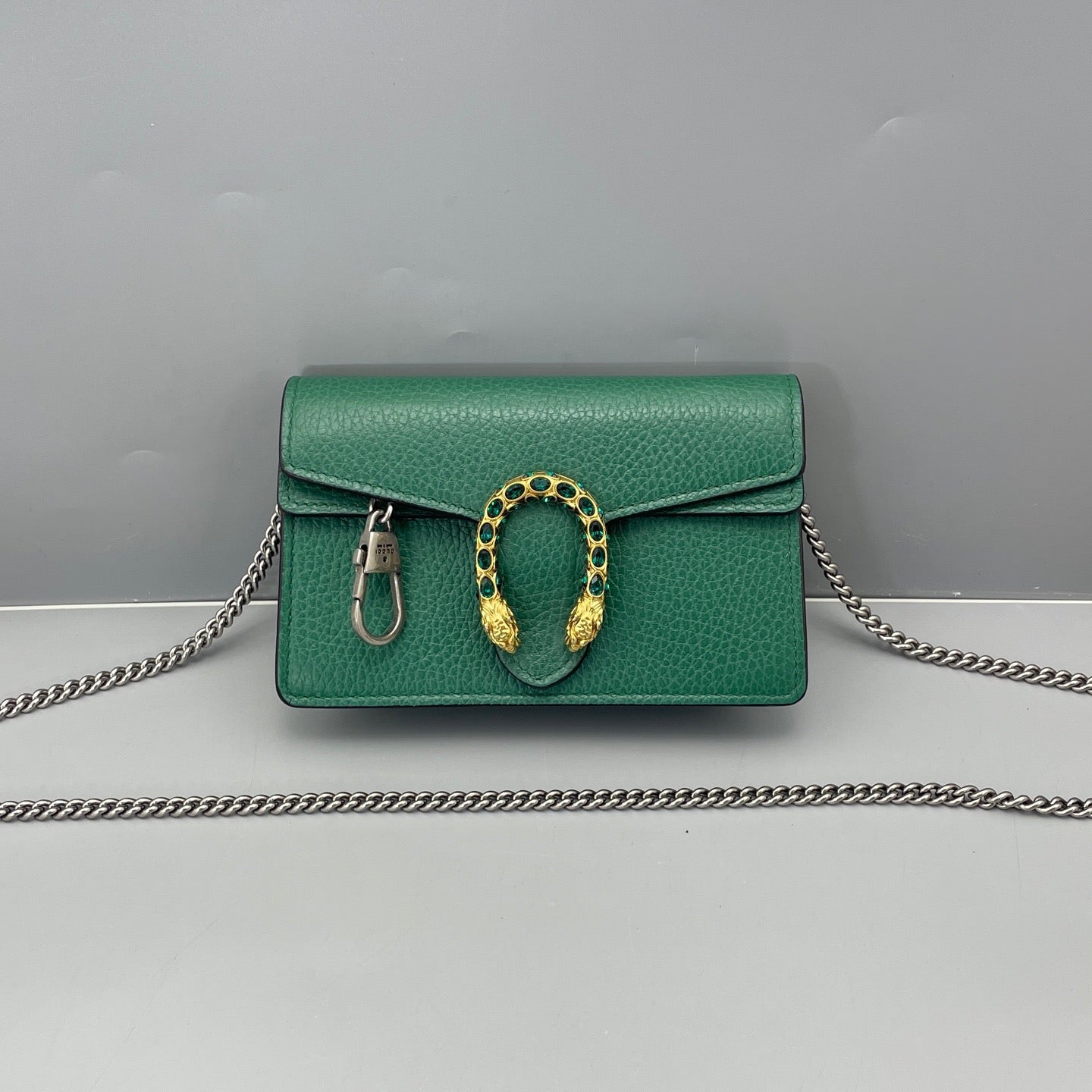 Gucci - Dionysus Super Mini - Grained leather - Green - (mini)