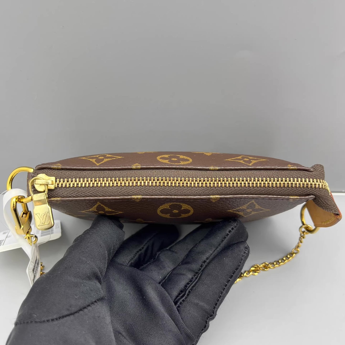 Louis Vuitton - Mini Pochette Accessoires - Monogram coated canvas with Vachetta leather trim - Brown - (mini)