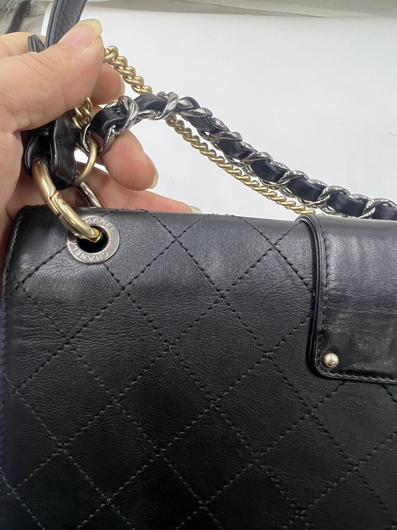 Chanel - Flap Bag - Lambskin leather - Black - (medium)