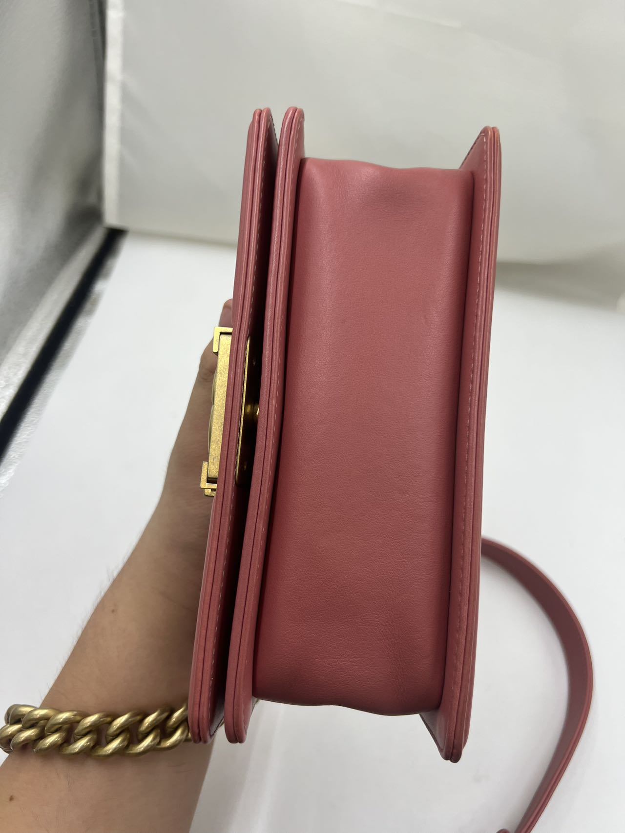 Chanel - Boy Chanel - Calfskin leather - Pink - (Small)