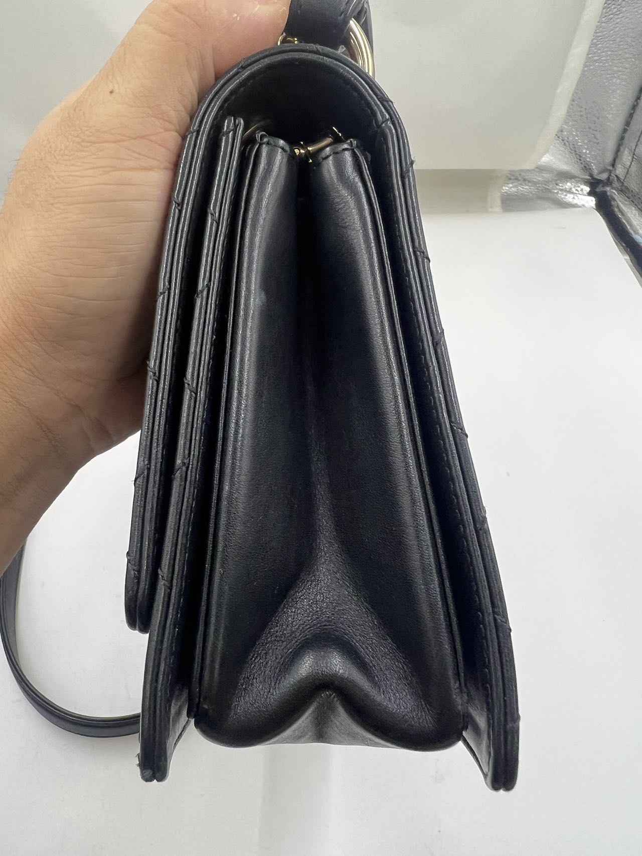 Chanel - Flap Bag - Lambskin leather - Black - (medium)