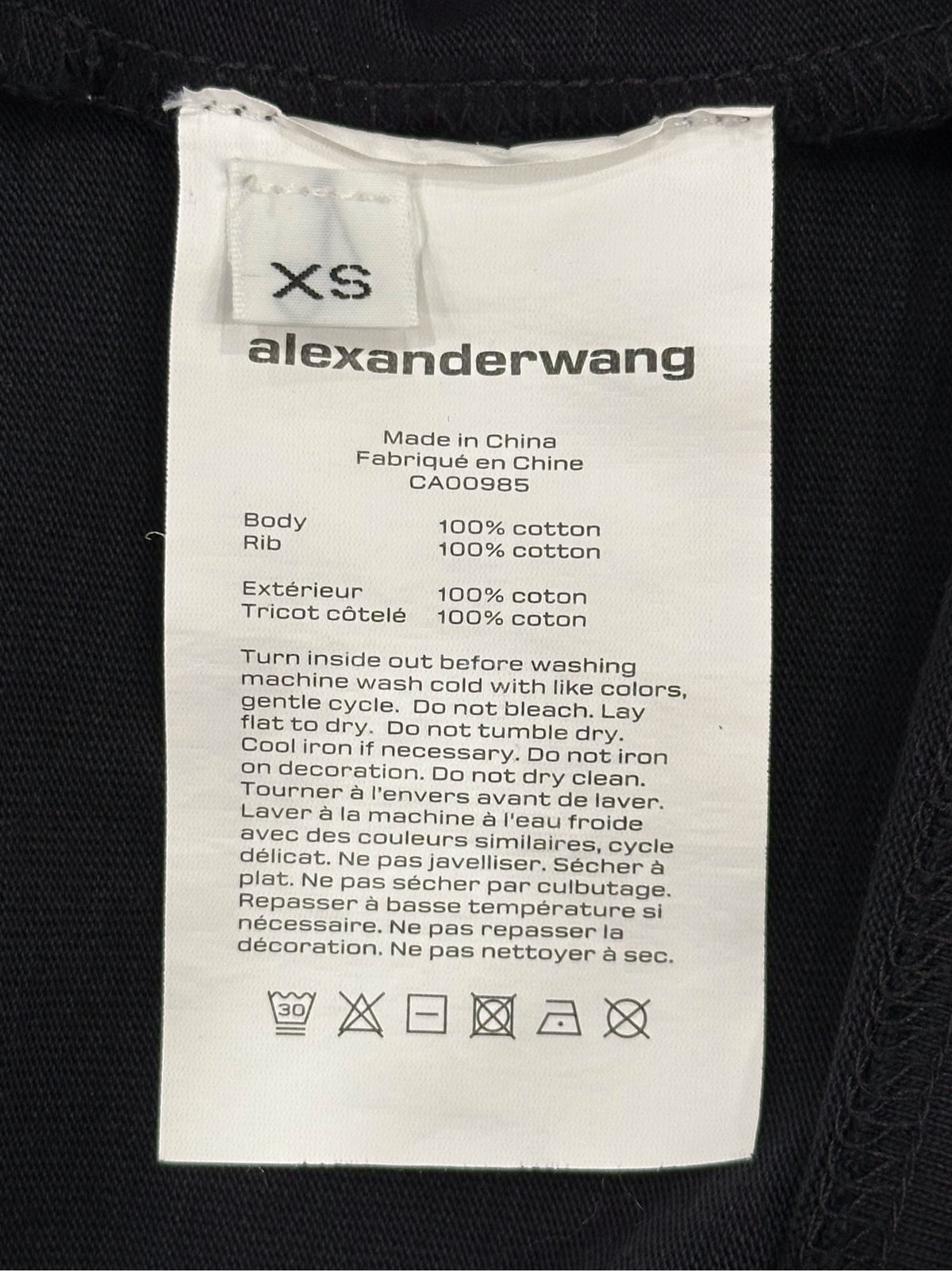 Alexander Wang - Other - Cotton - Black - (XS)
