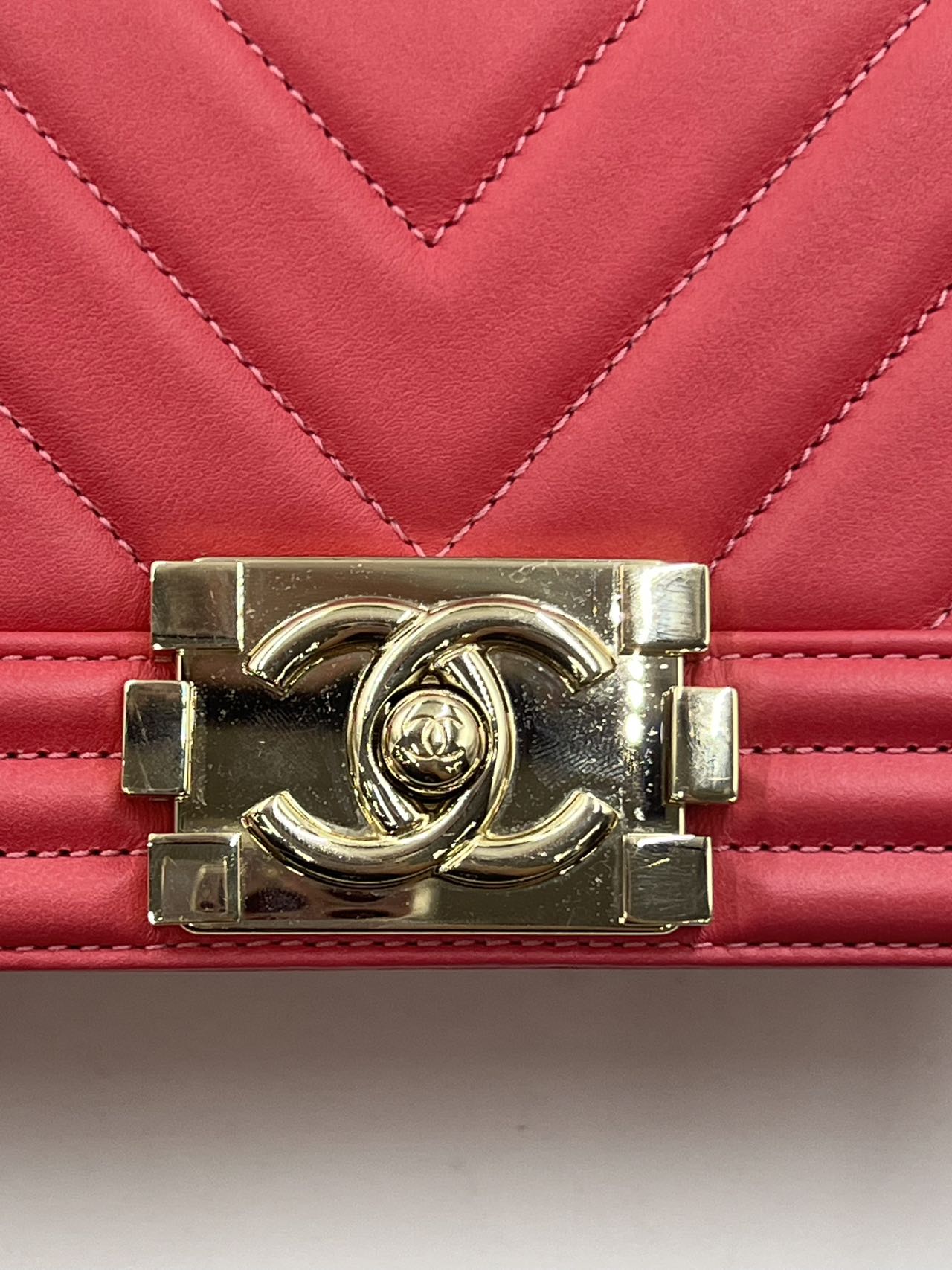 Chanel - Boy Chanel Flap Bag - Leather - Red - (Small)