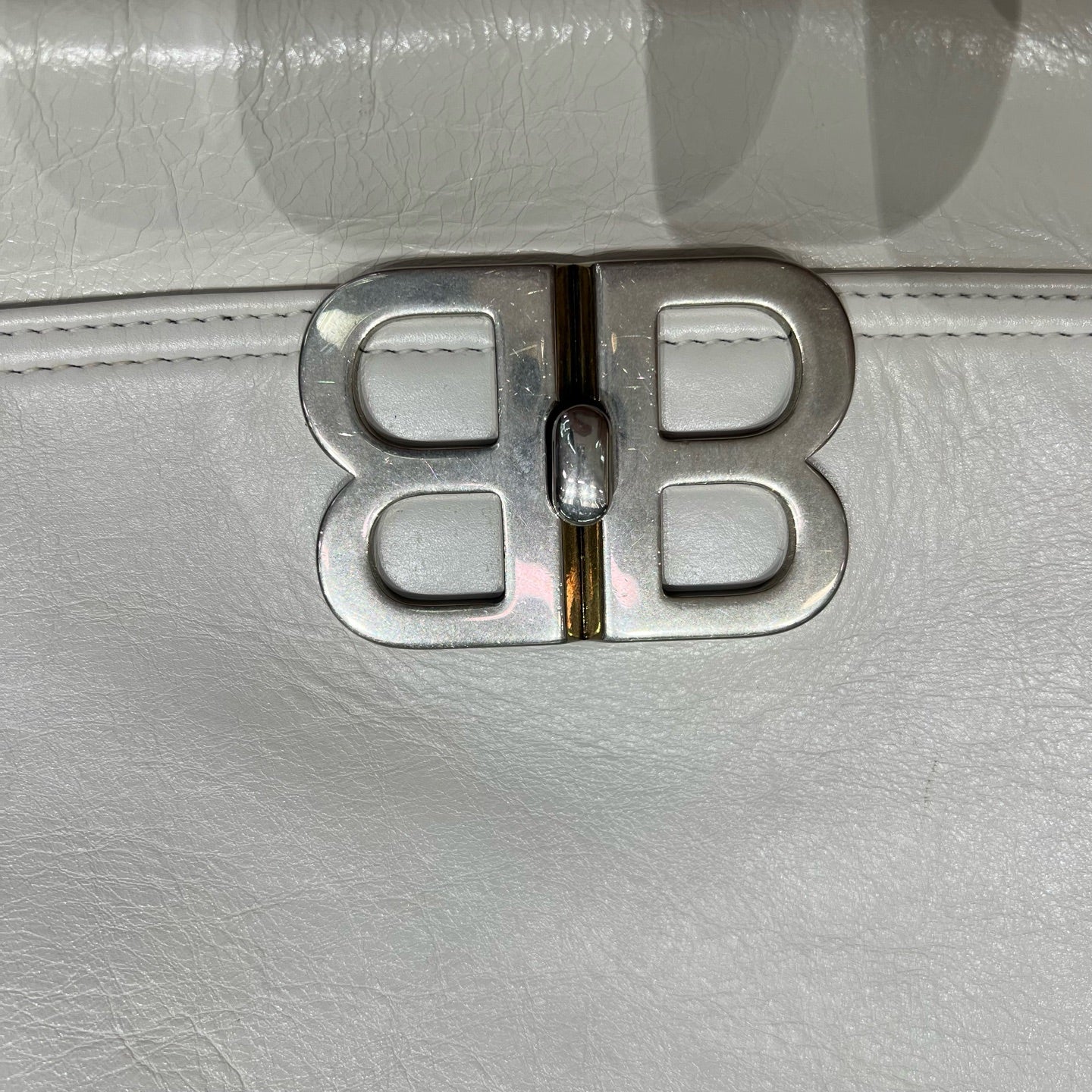 Balenciaga - BB Soft Flap - Leather - White - (Large)