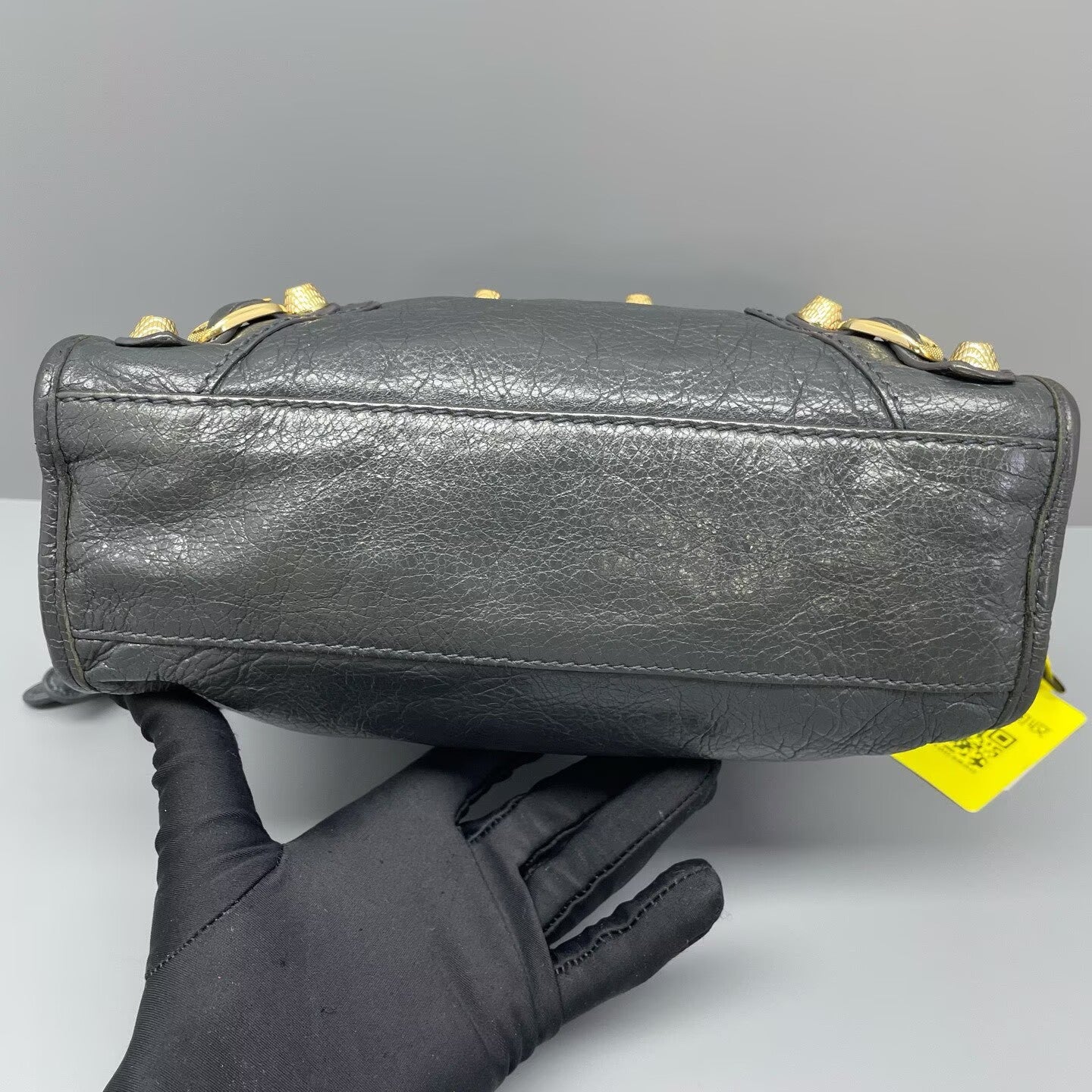 Balenciaga - City Mini Bag - Distressed lambskin leather - Grey - (mini)