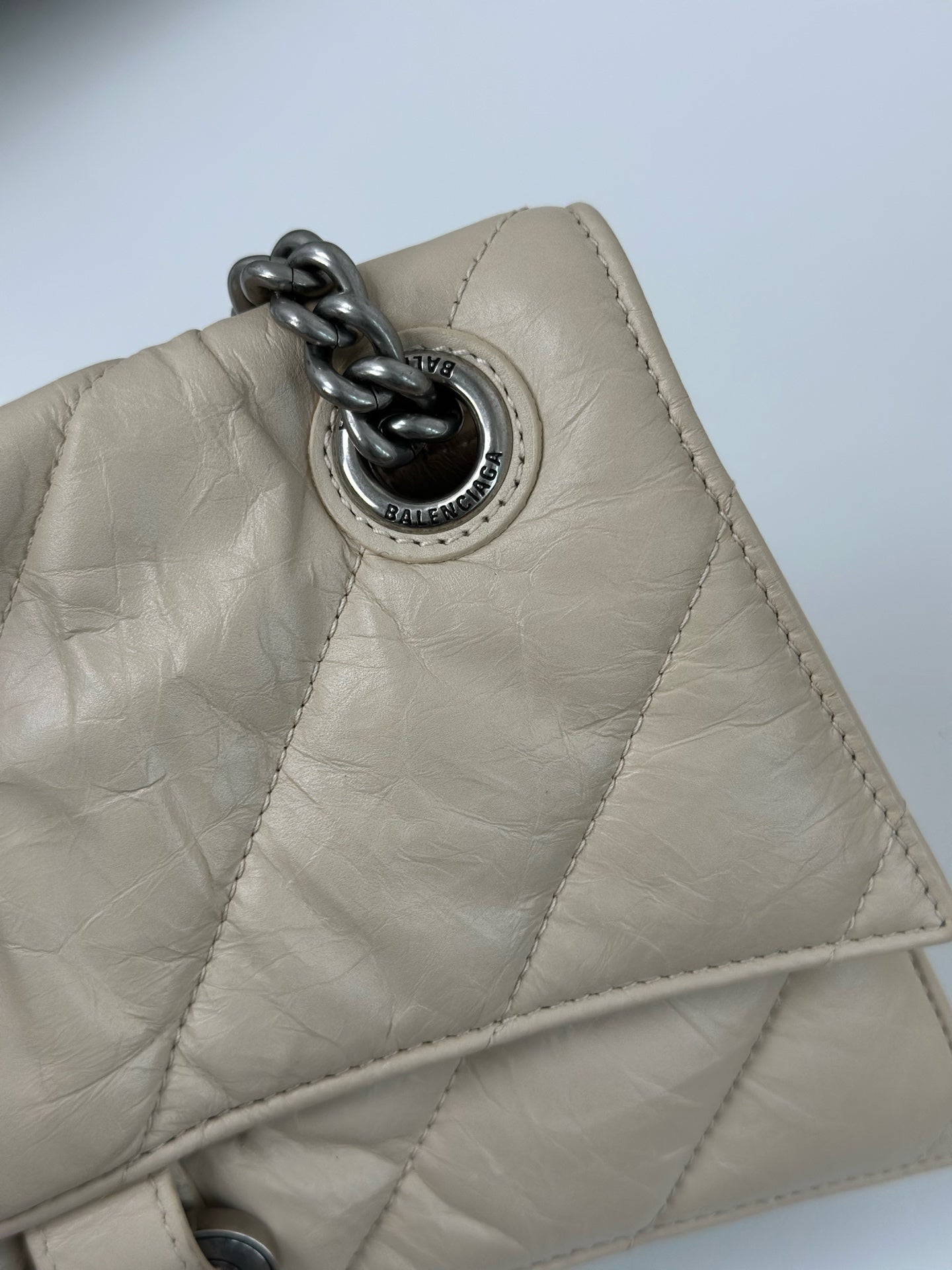 Balenciaga - Crush - Leather - Beige - (small)