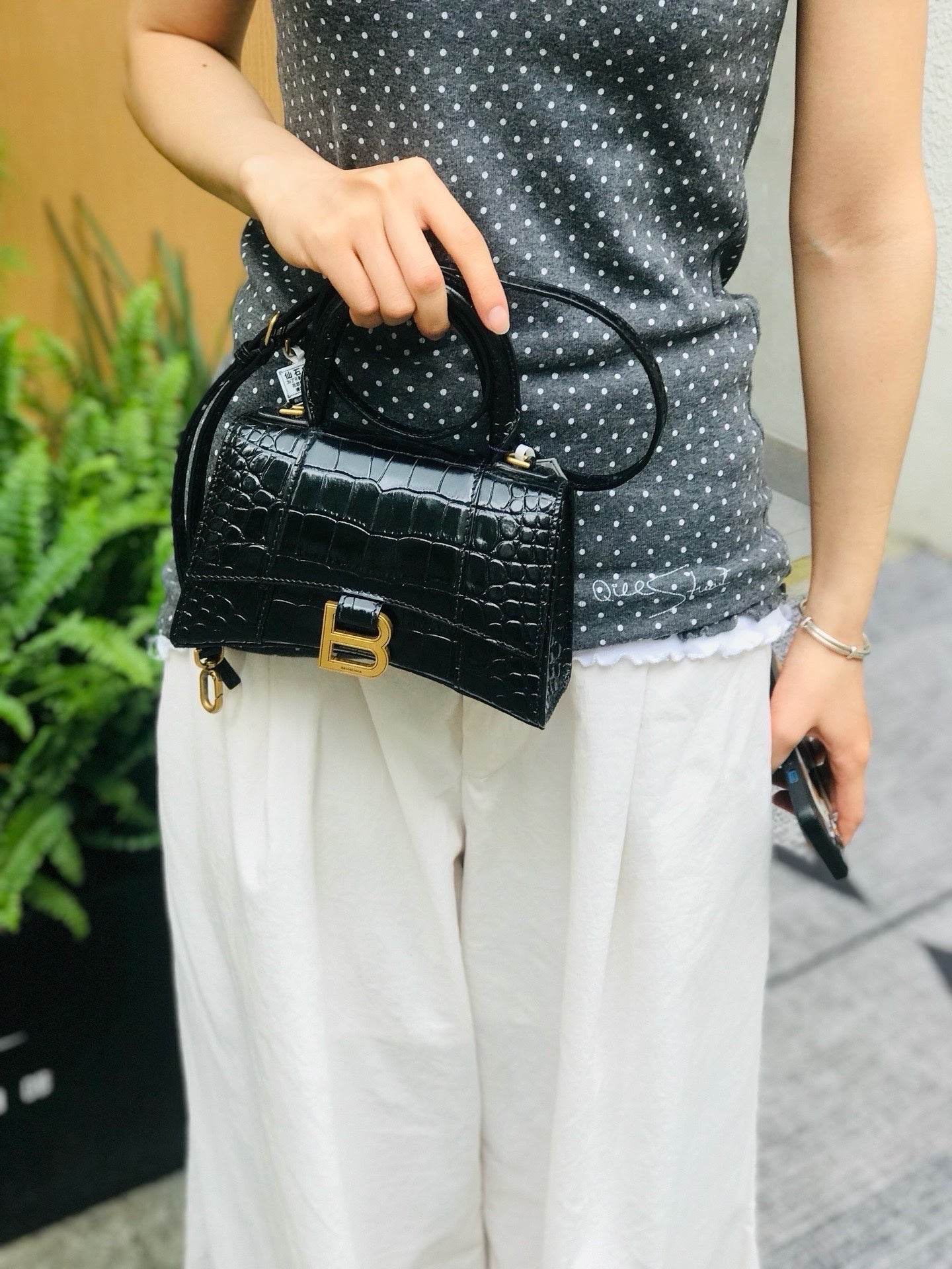 Balenciaga - Hourglass - Leather - Black - (mini)