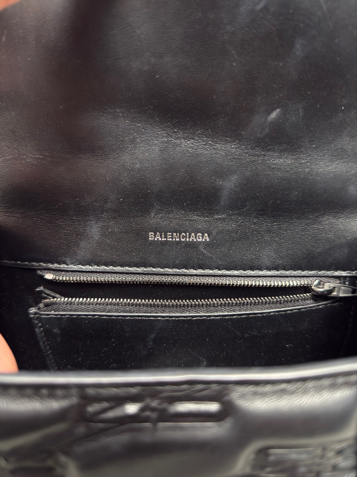 Balenciaga - Hourglass - Leather - Black - (small)