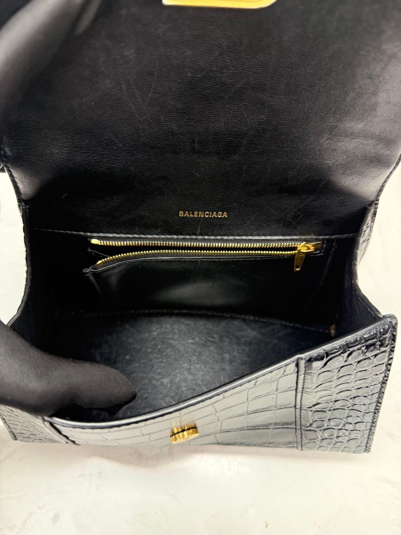 Balenciaga - Hourglass - Leather - Black - (small)