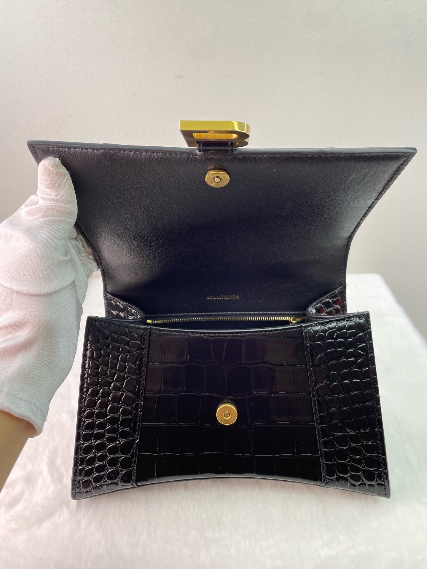 Balenciaga - Hourglass - Leather - Black - (small)