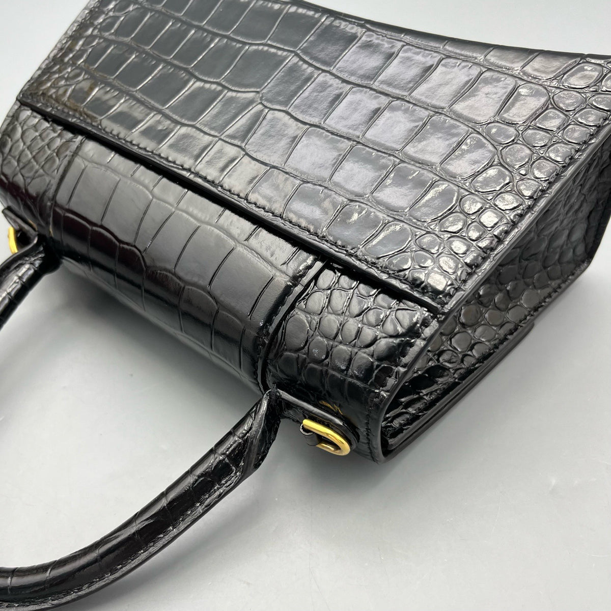Balenciaga - Hourglass S - Leather - Black - (mini)