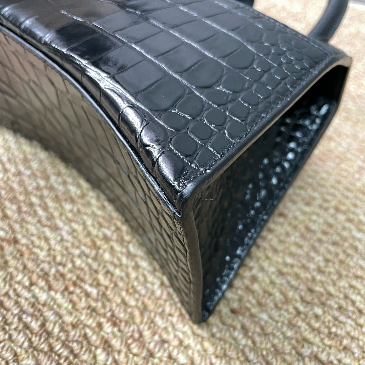 Balenciaga - Hourglass S - Leather - Black - (small)