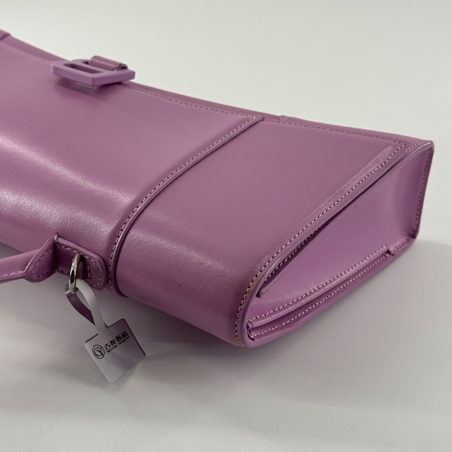 Balenciaga - Hourglass Top Handle Bag - Leather - Purple - (medium)