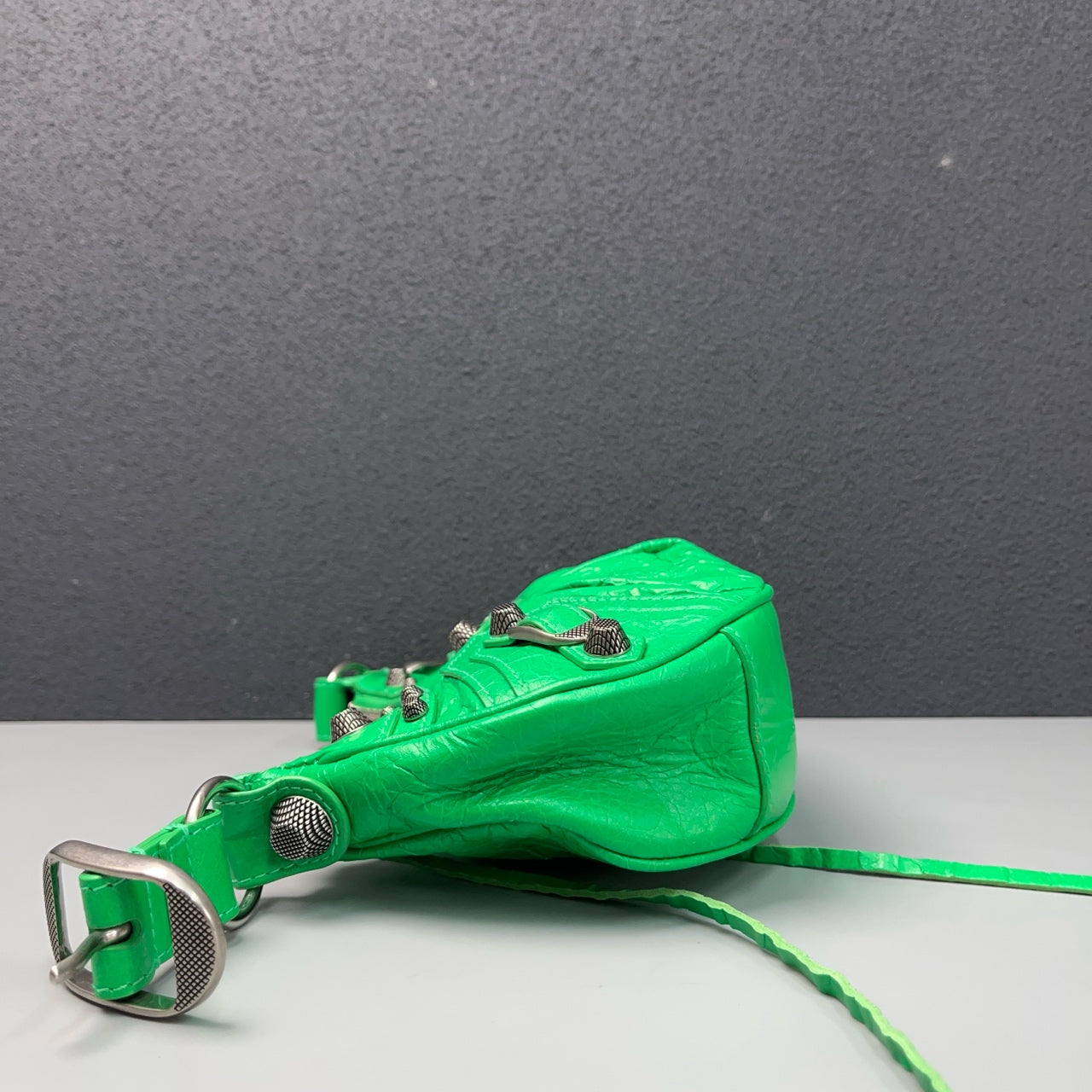 Balenciaga - Le Cagole - Leather - Green with Silver-Tone Hardware - (mini)