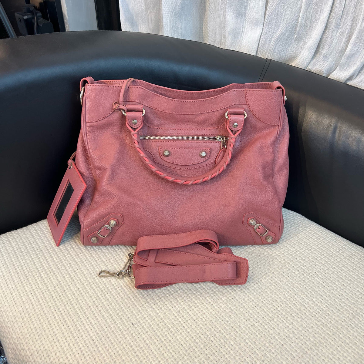 Balenciaga - Motorcycle - Leather - Pink