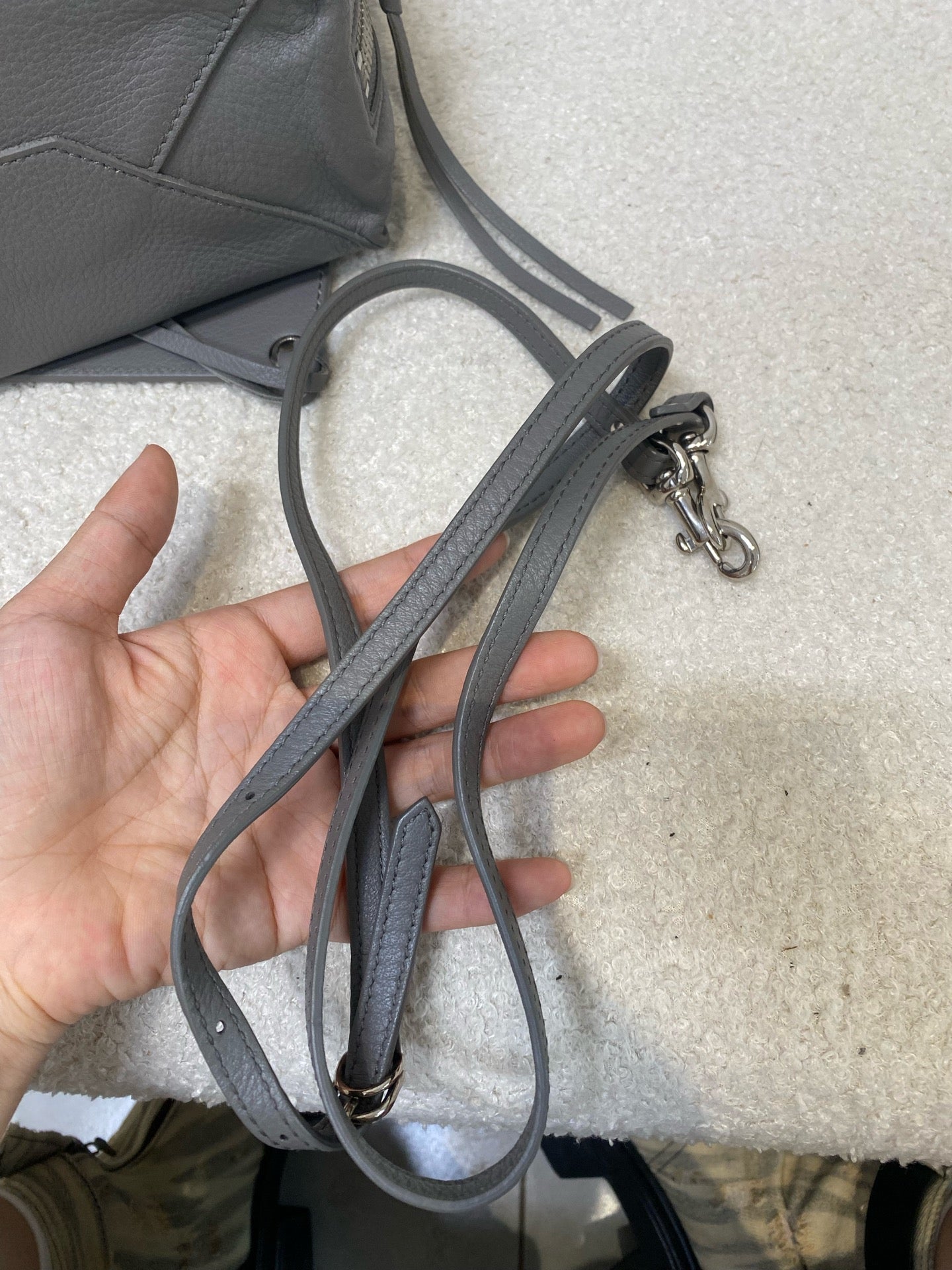 Balenciaga - Papier - Leather - Grey - (mini)
