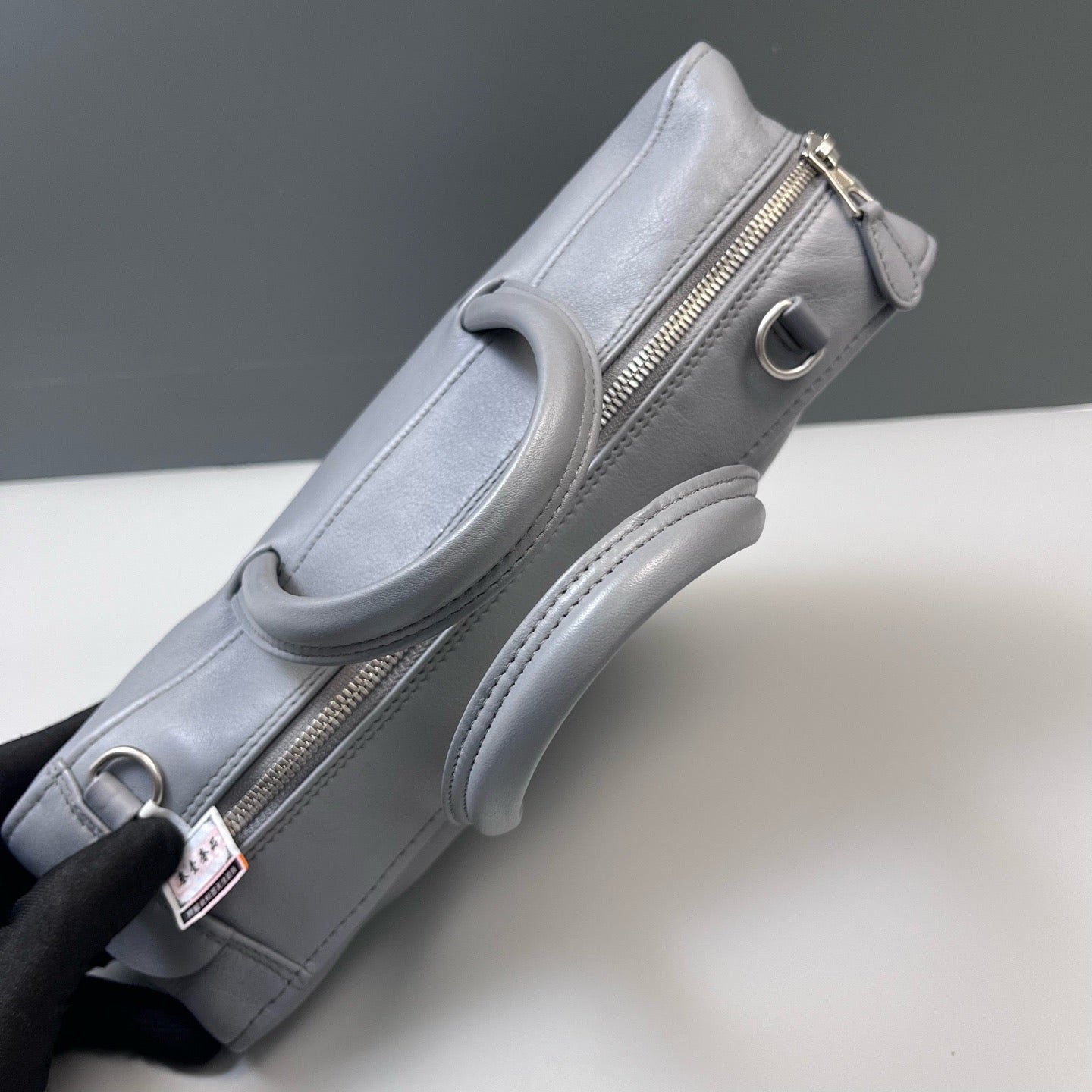 Balenciaga - Triangle Top Handle Bag - Leather - Grey - (medium)