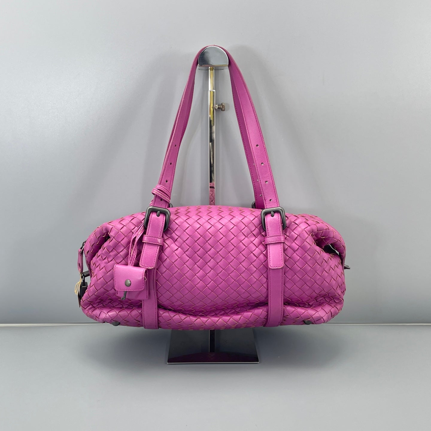 Bottega Veneta - Intrecciato Boston Bag - Leather - Purple - (medium)