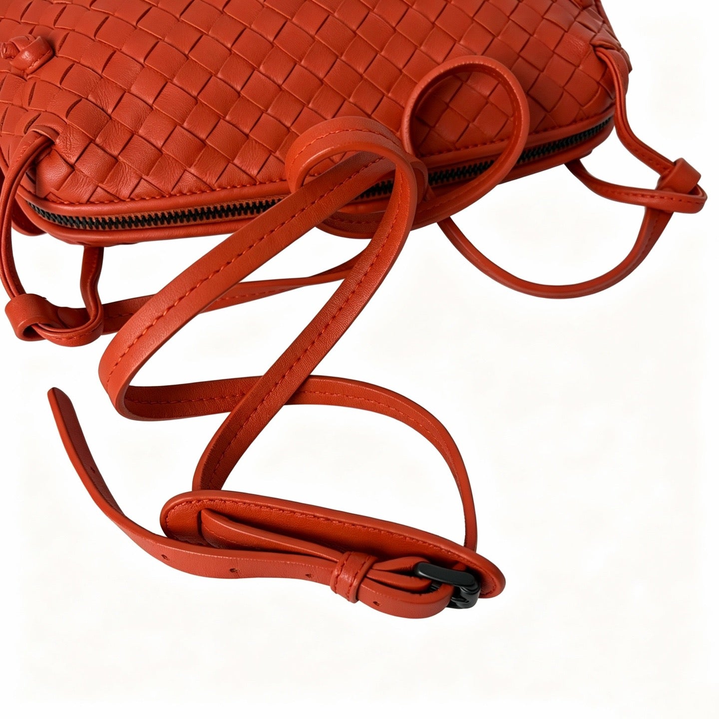 Bottega Veneta - Intrecciato - Leather - Orange - (small)