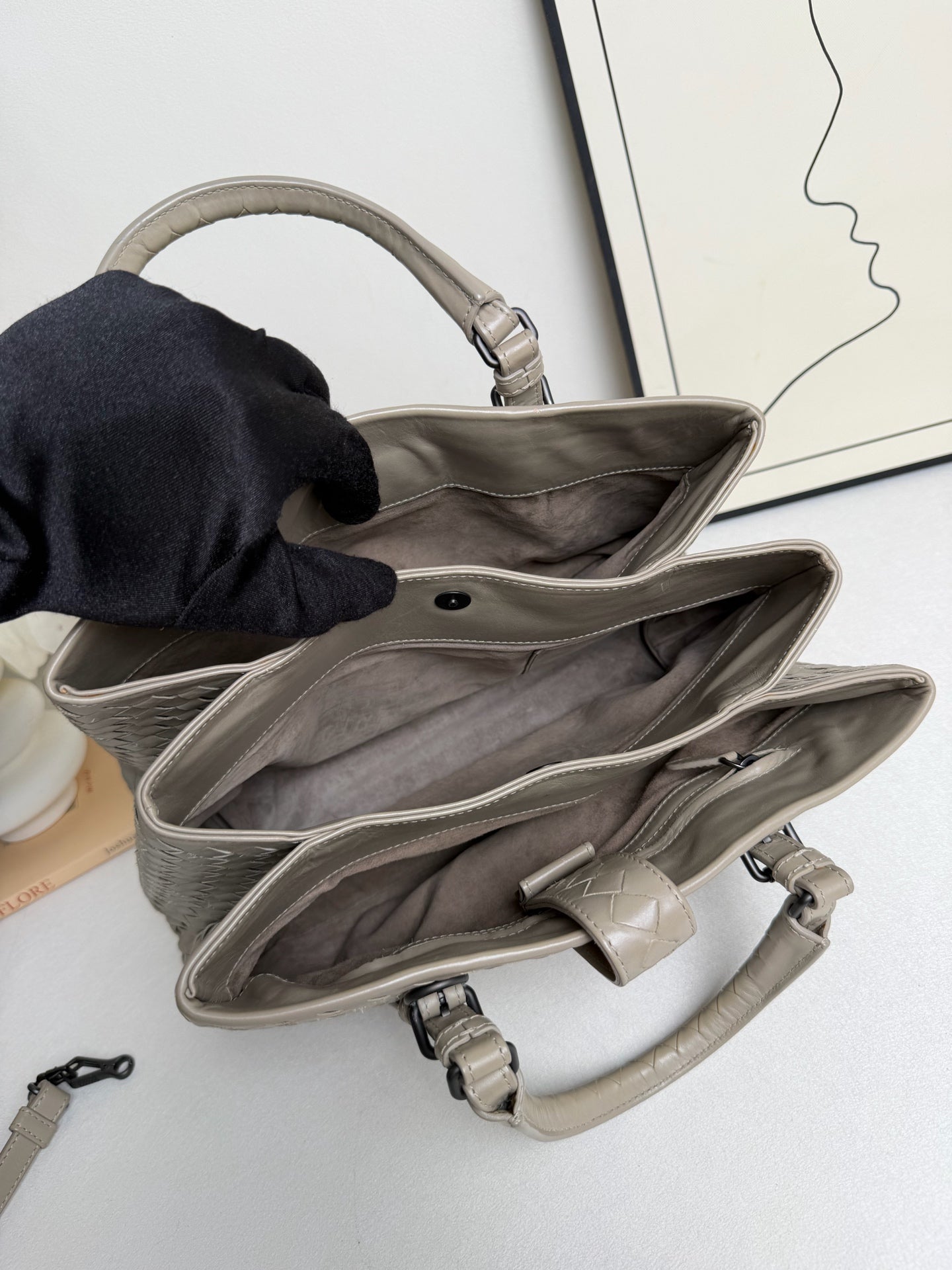 Bottega Veneta - Roma Bag - Leather - Grey - (medium)