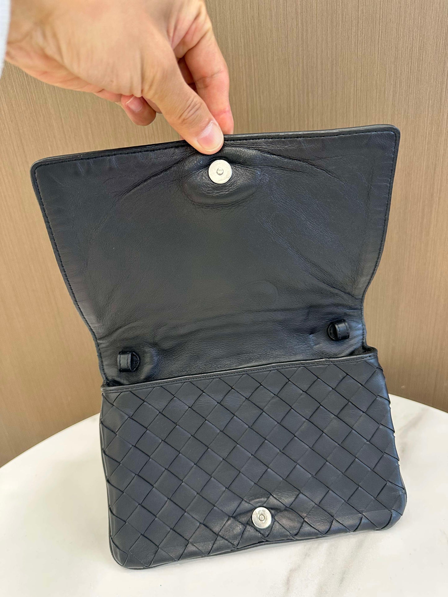Bottega Veneta - The Pouch - Leather - Black - (mini)