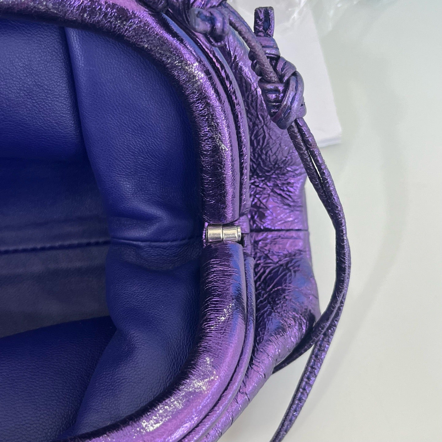 Bottega Veneta - The Pouch - Leather - Purple - (mini)