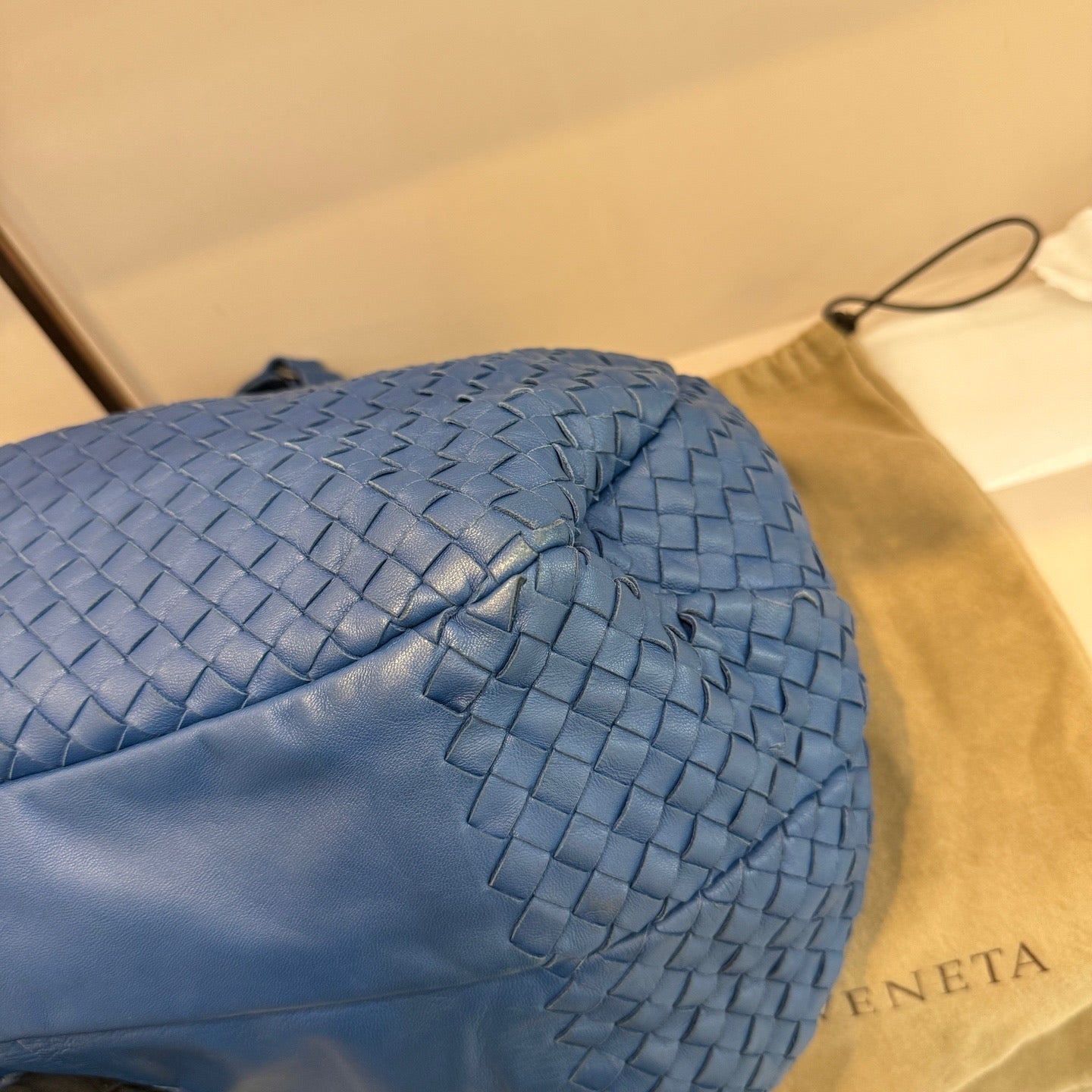 Bottega Veneta - Woven Hobo Bag - Leather - Blue - (Other)