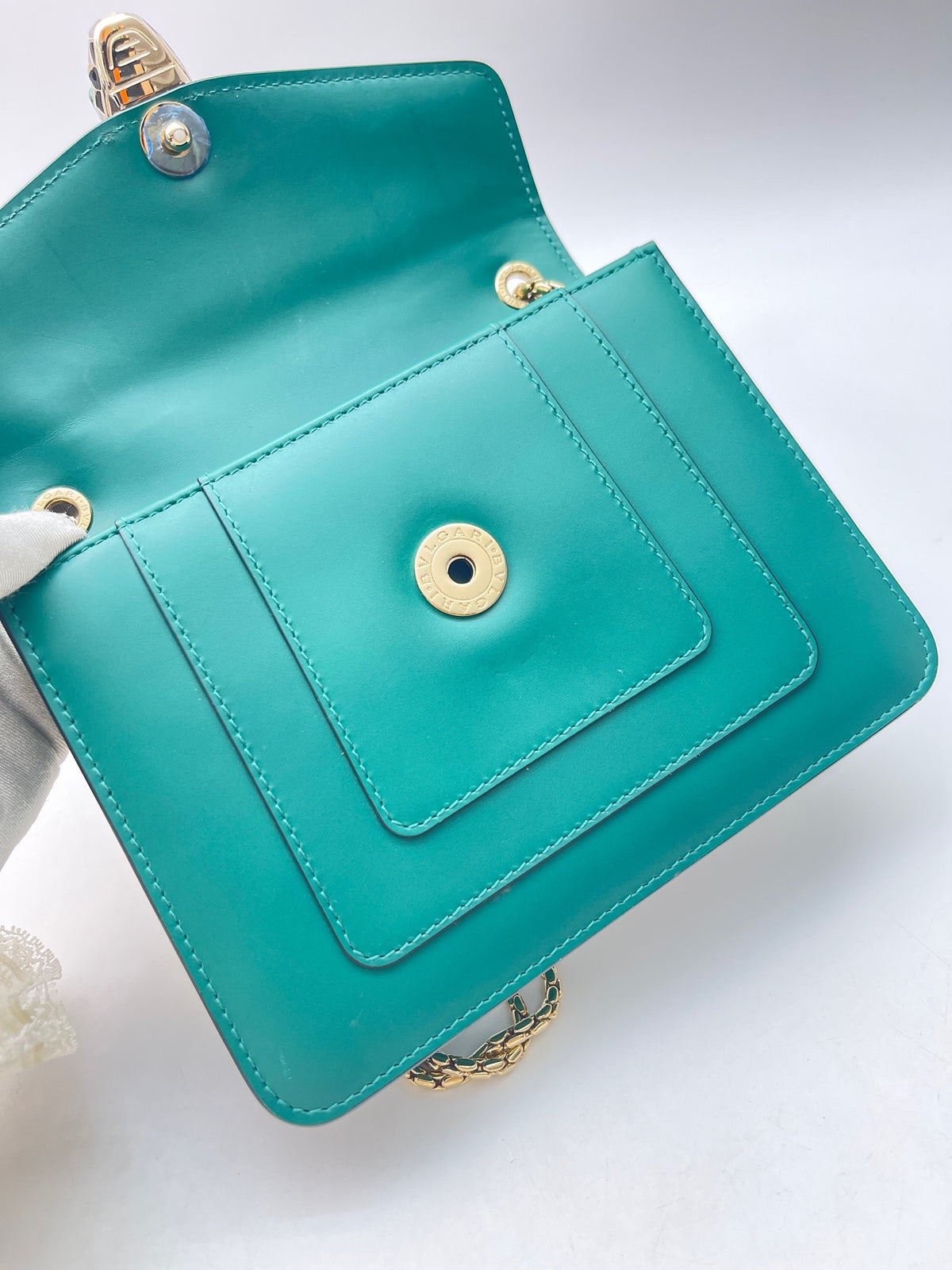 Bulgari - Serpenti Forever 20 - Leather - Green - (Small)