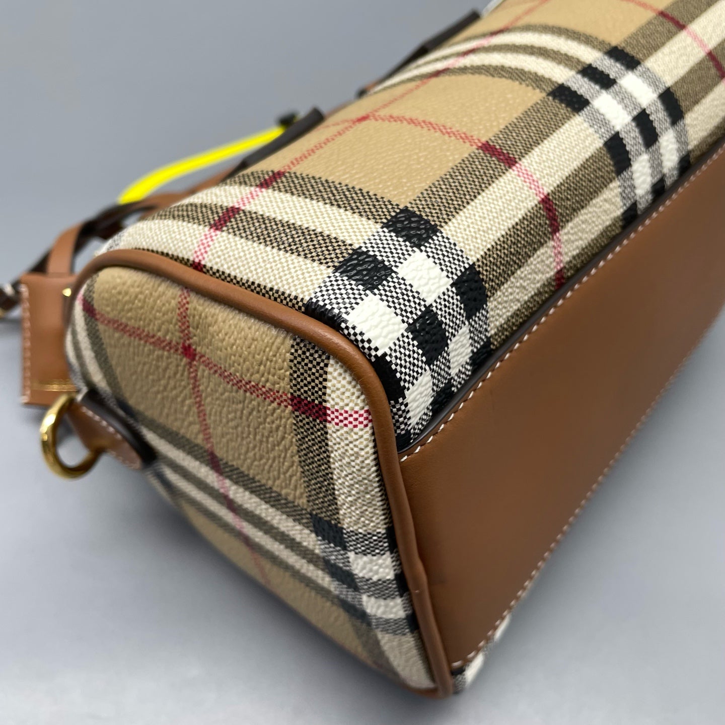 Burberry - Boston - Coated canvas with leather trim - Multicolour with Brown trim - (mini)