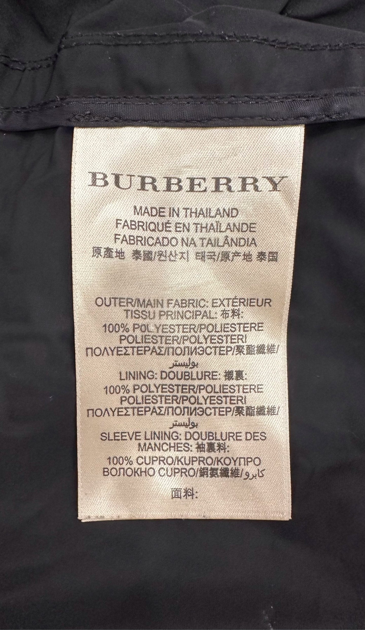 Burberry - Brit - Polyester - Black - (8)