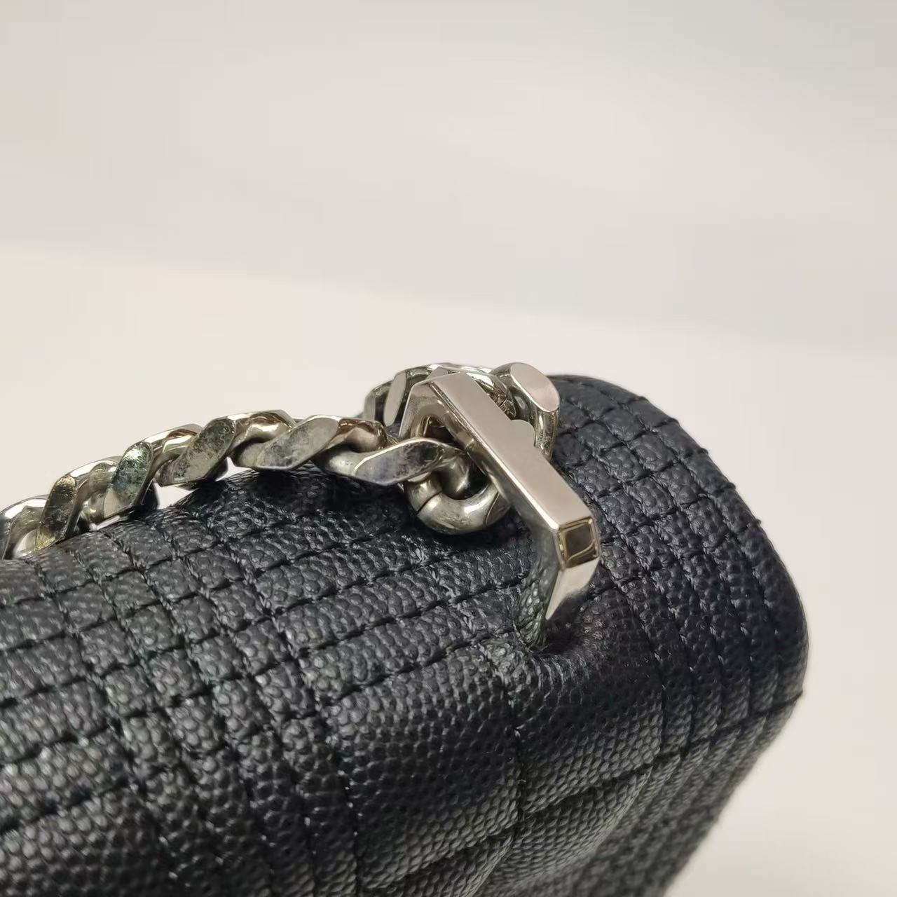 Burberry - Lola Bag - Grained leather - Black with Silver-Tone Hardware - (Medium)