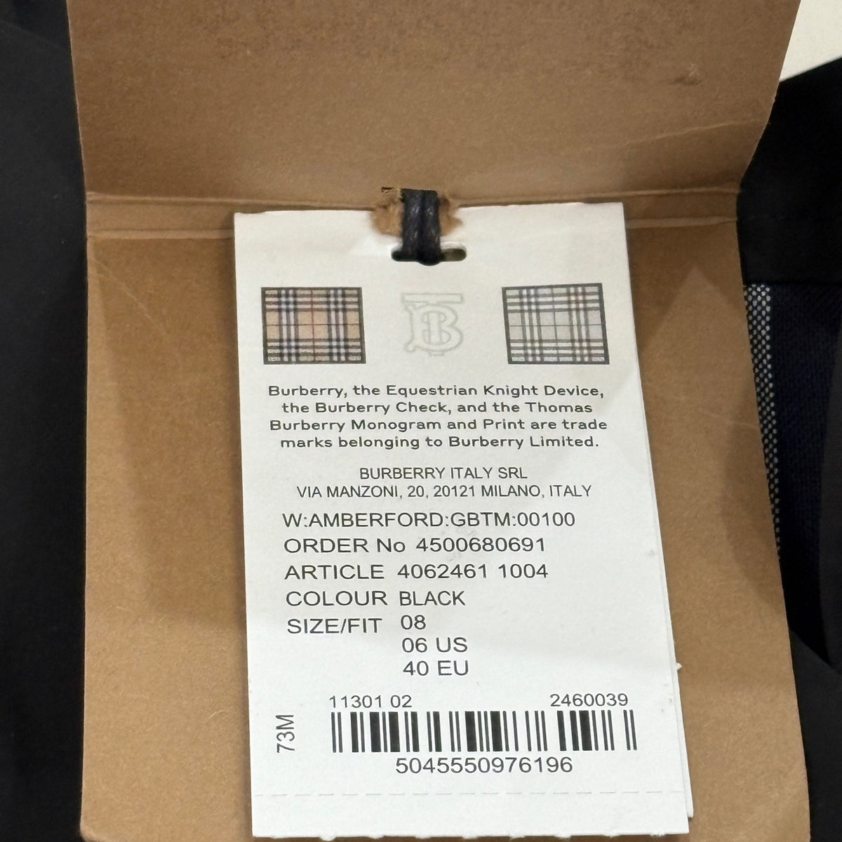 Burberry - Other - Polyester - Black - (40)