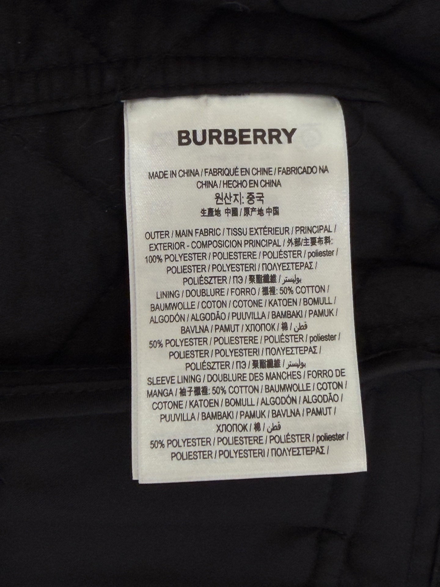 Burberry - Other - Polyester - Black - (XS)