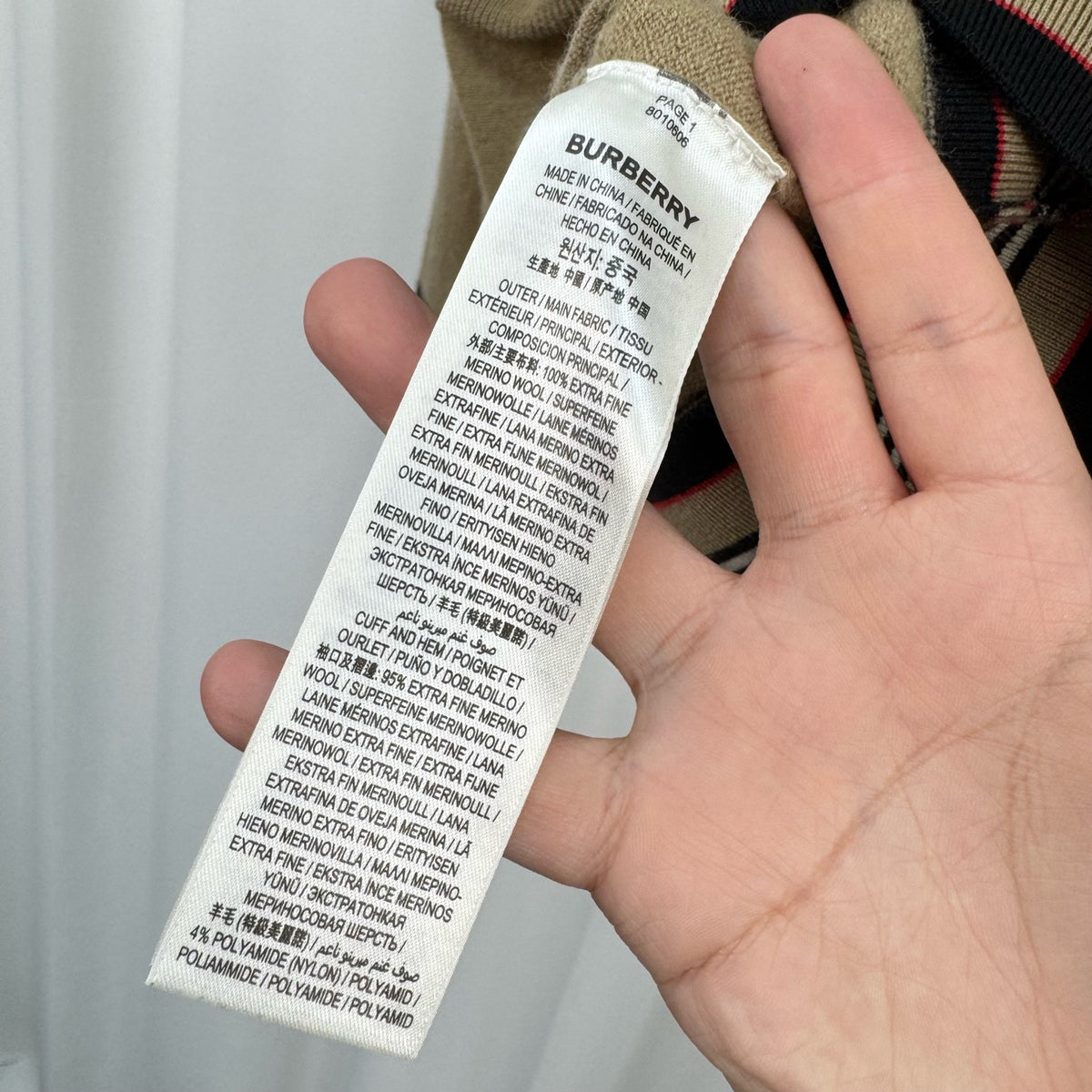 Burberry - Other - Wool - Camel - (M)