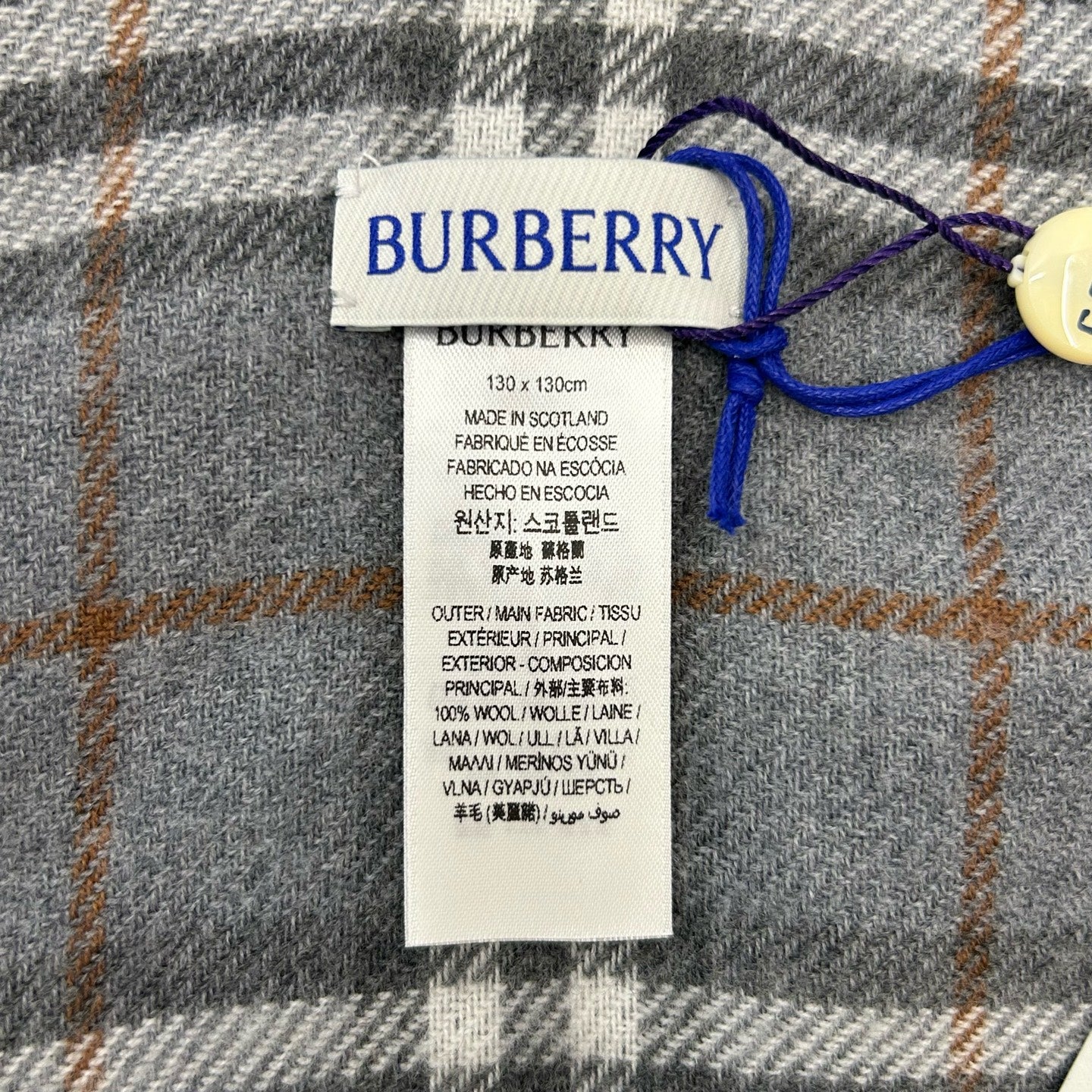 Burberry - Other - Wool - Grey - (Taille Unique)