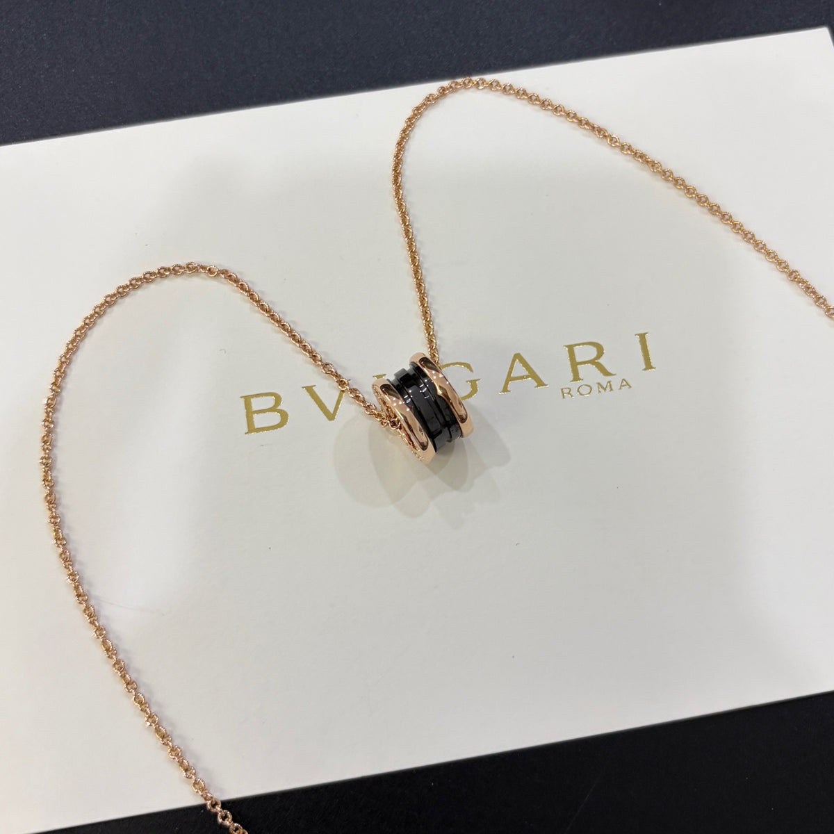 Bvlgari - B.zero1 - 18K rose gold with black ceramic - Multicolour