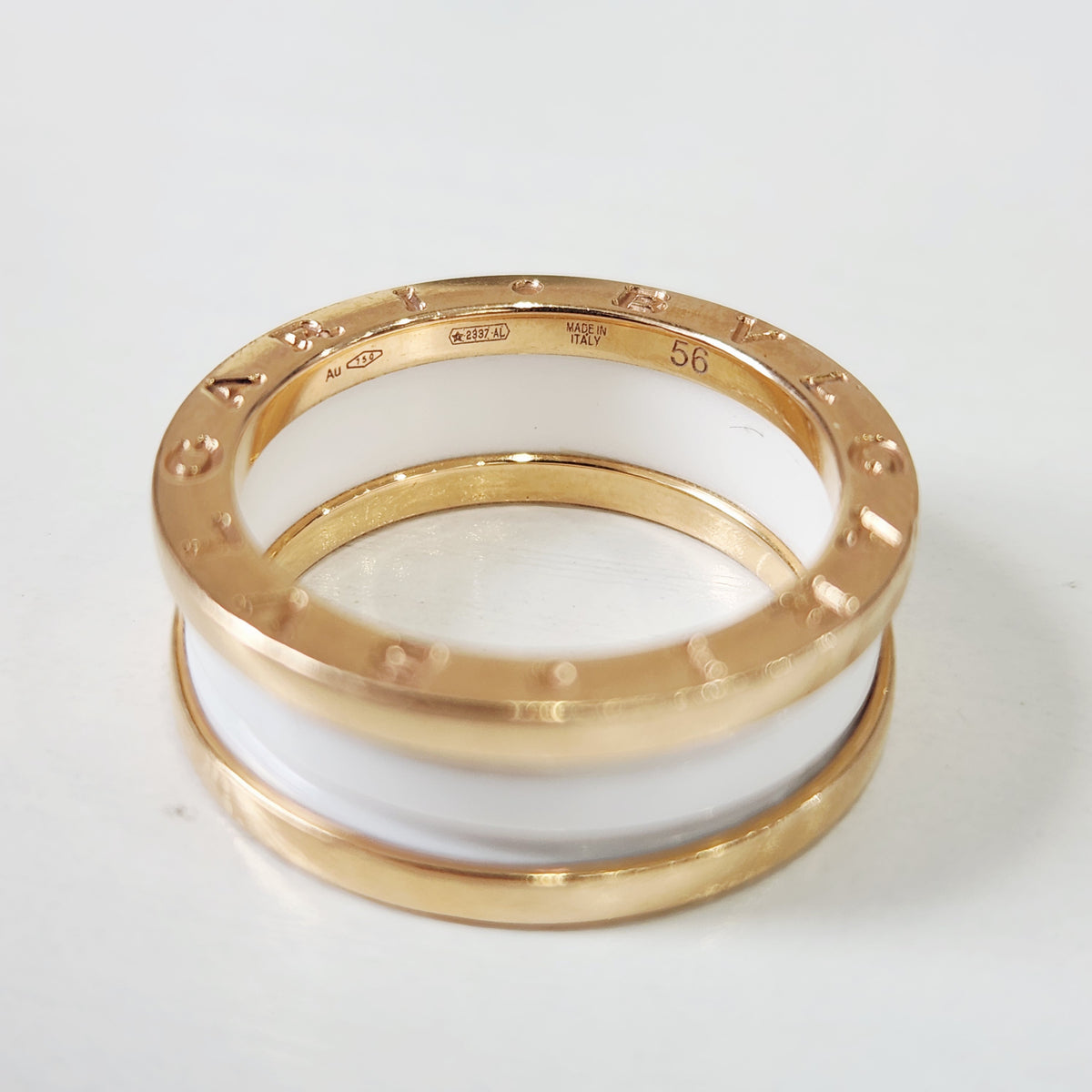 Bvlgari - B.zero1 56 - 18K rose gold with white ceramic - Multicolour - (56)
