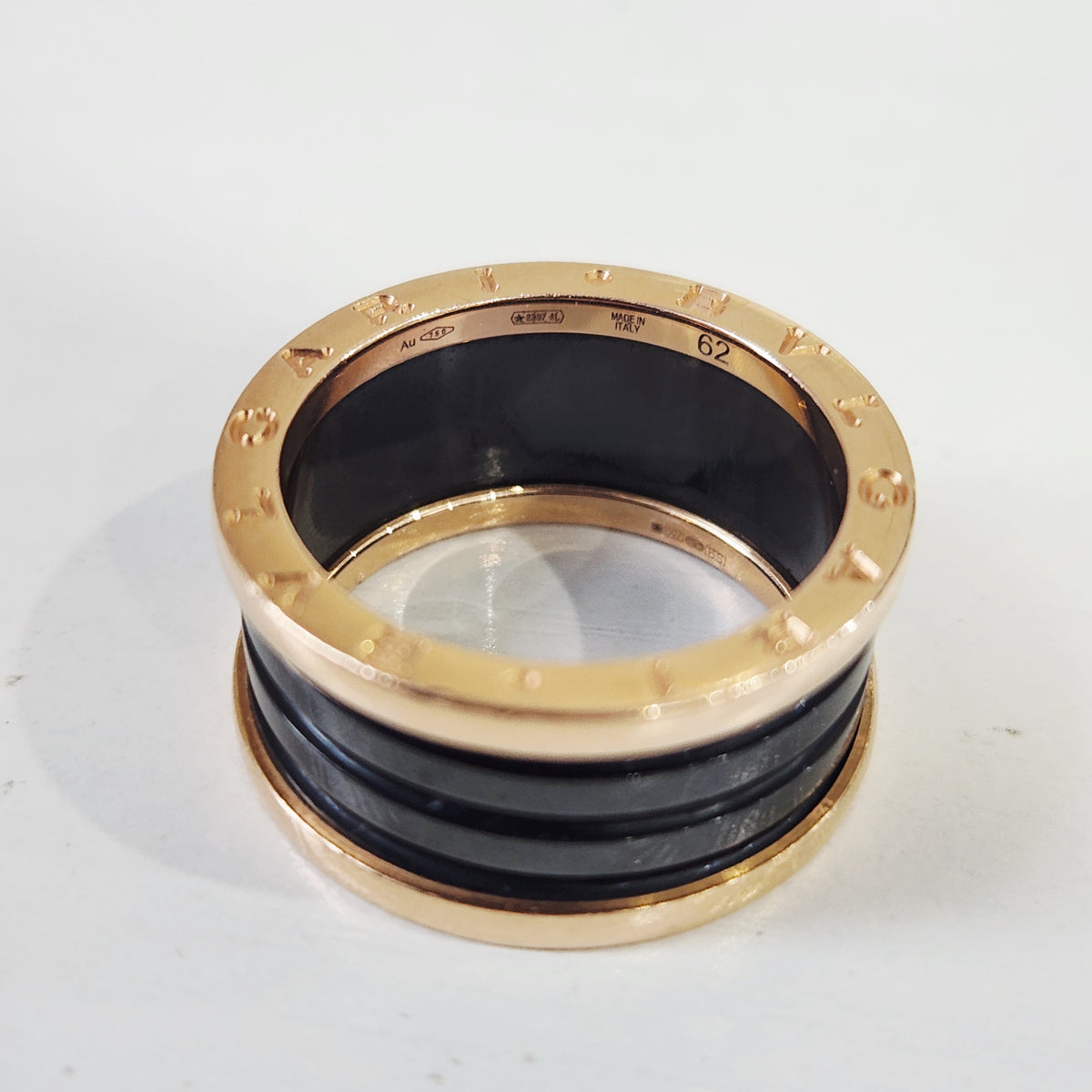 Bvlgari - B.zero1 62 - 18K rose gold with black ceramic - Multicolour - (62)