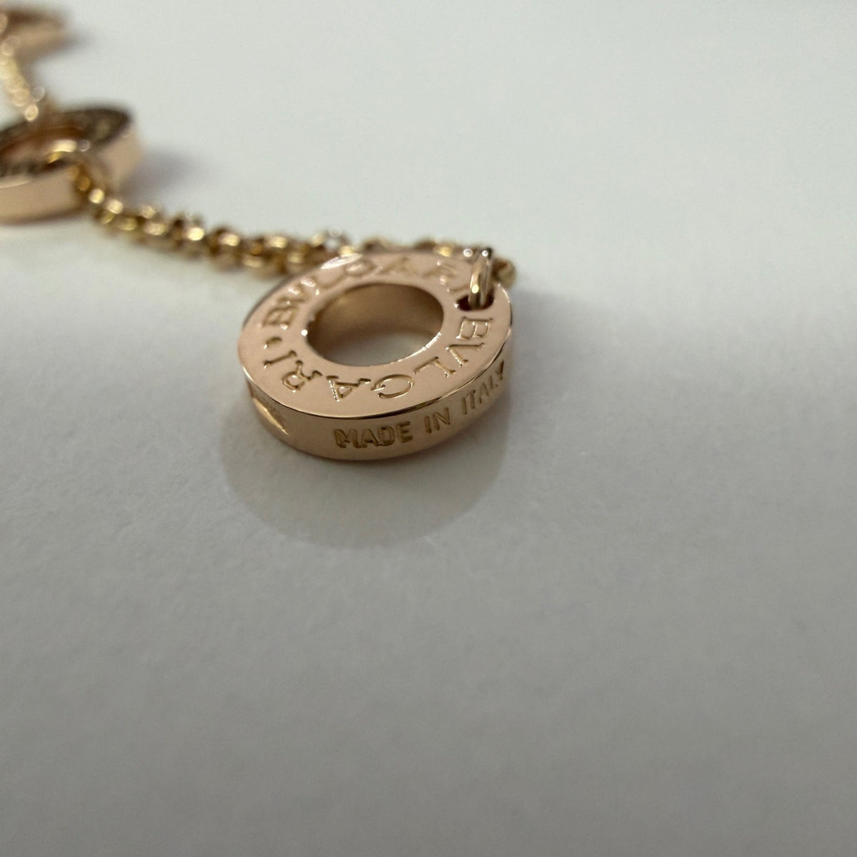 Bvlgari - B.zero1 Necklace - 18 kt rose gold with pave diamonds - Gold - (44.5 cm)