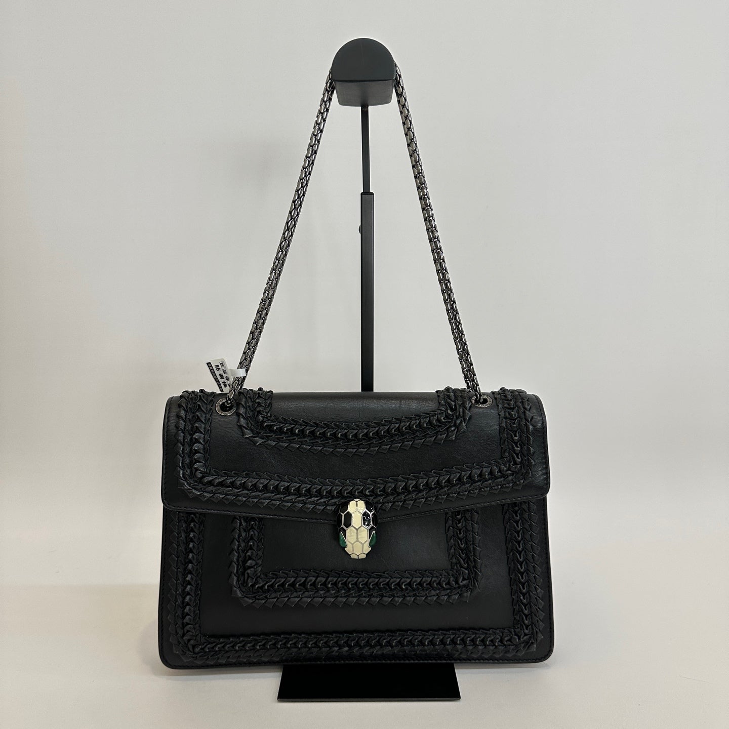 Bvlgari - Serpenti Forever Flap Bag - Calfskin leather - Black - (medium)