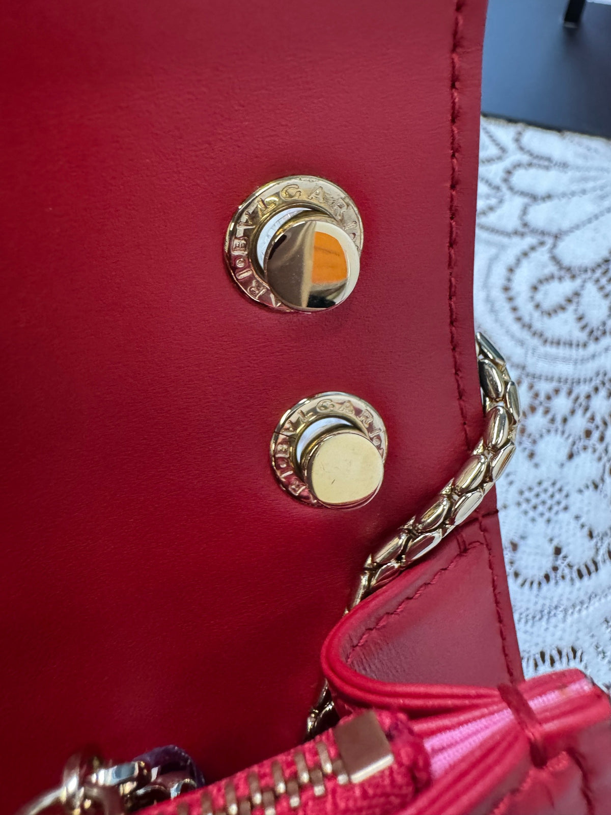 Bvlgari - Serpenti Forever Large - Leather - Red - (large)