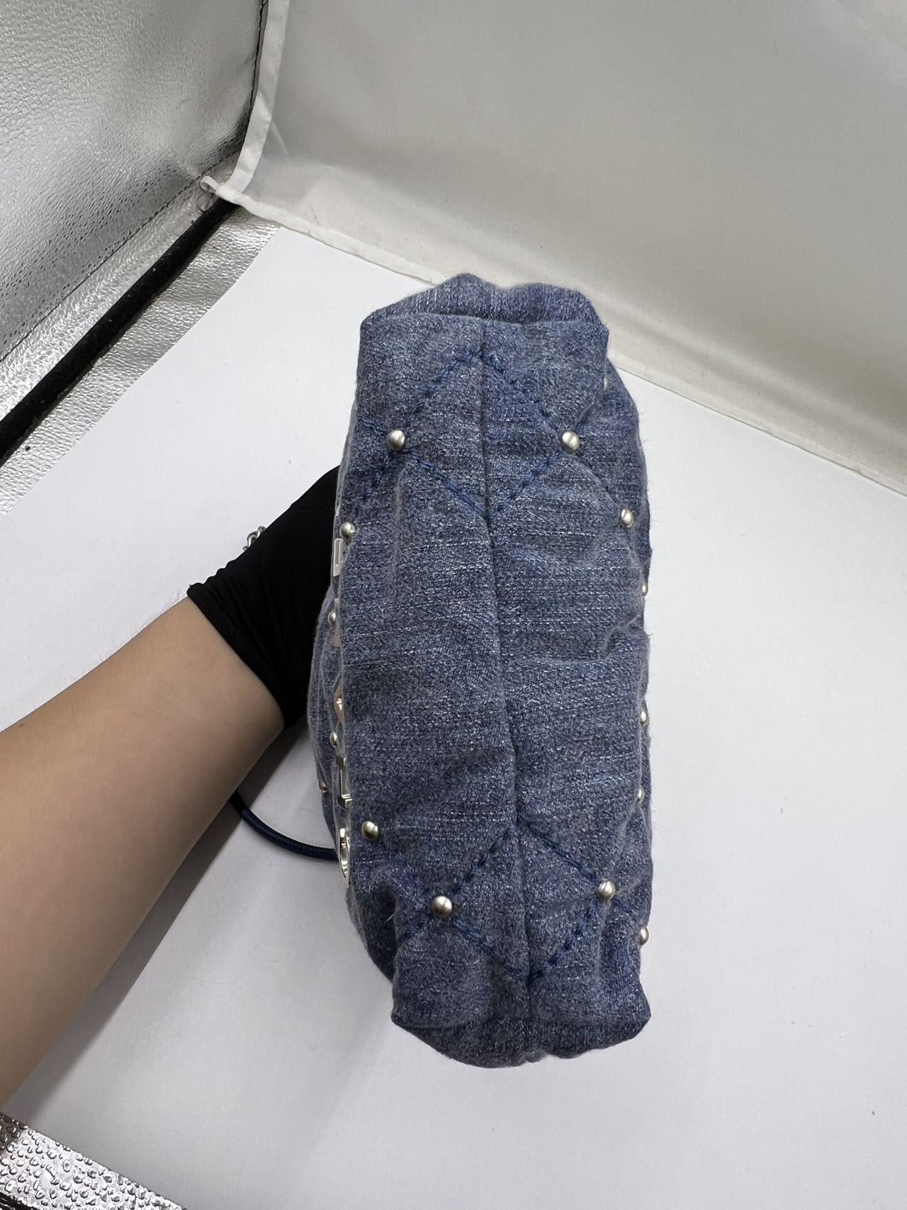 Chanel - Chanel 22 Mini Bag Pearl Denim - Denim - Jeans - Blue - (mini)