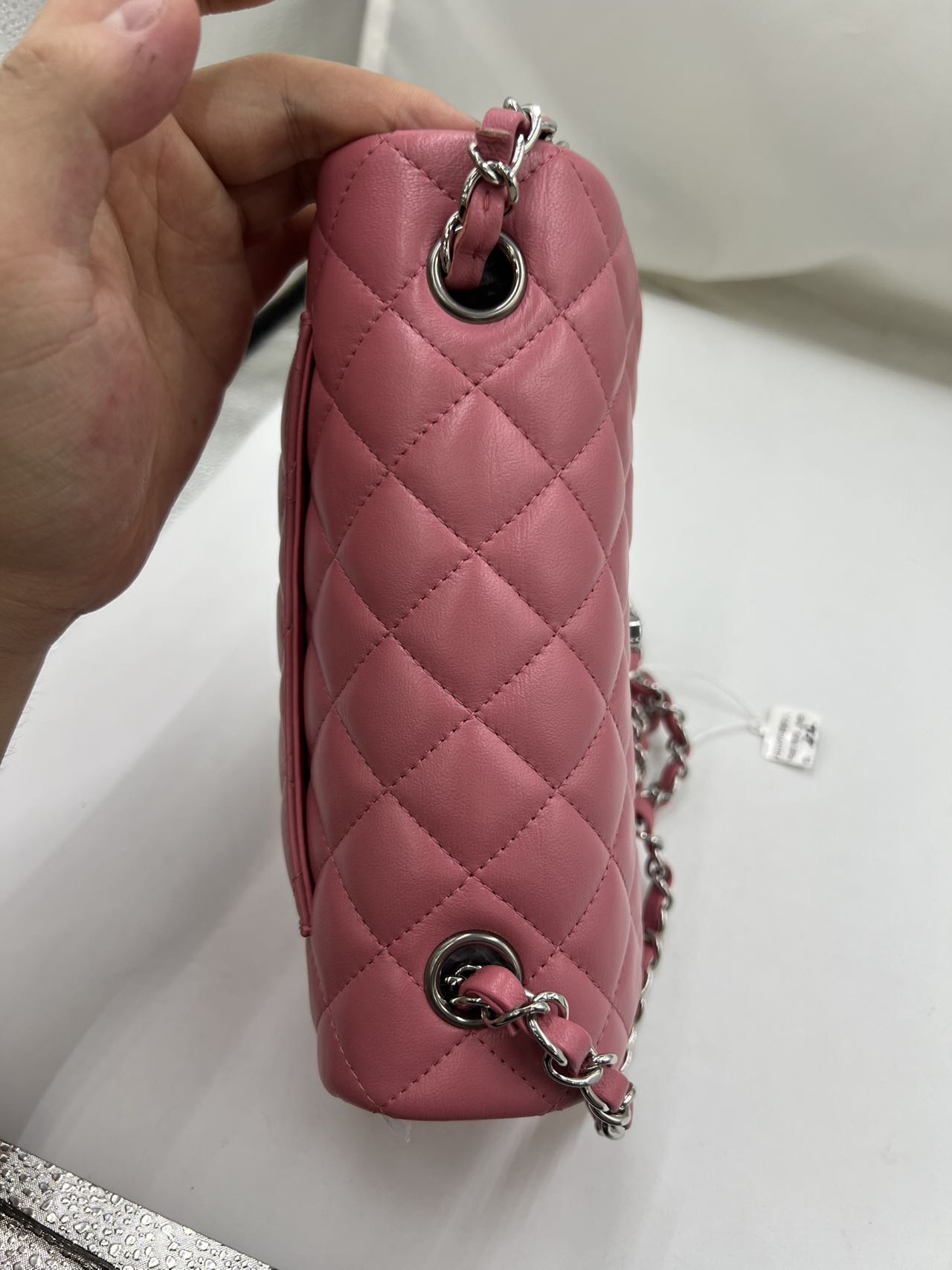 Chanel - Classic Flap (Rectangular Mini) - Lambskin leather - Pink - (mini)