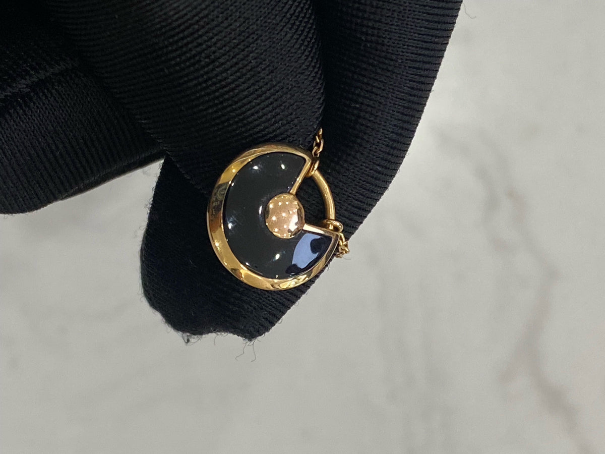 Cartier - Amulette de Cartier XS - 18k rose gold, black onyx and one diamond - Black - (XS)