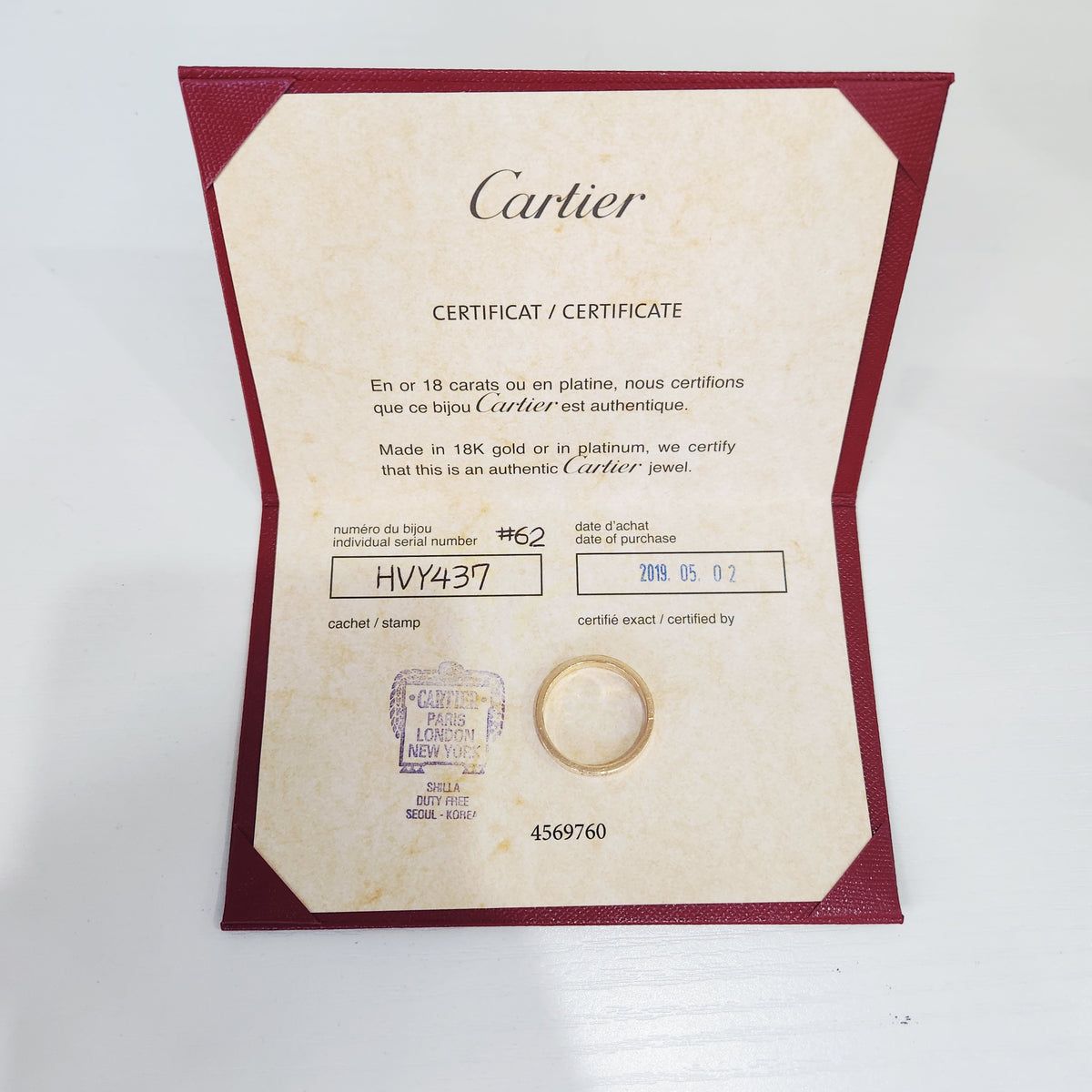 Cartier - C de Cartier Wide 62 - 18K rose gold - Gold - (62)